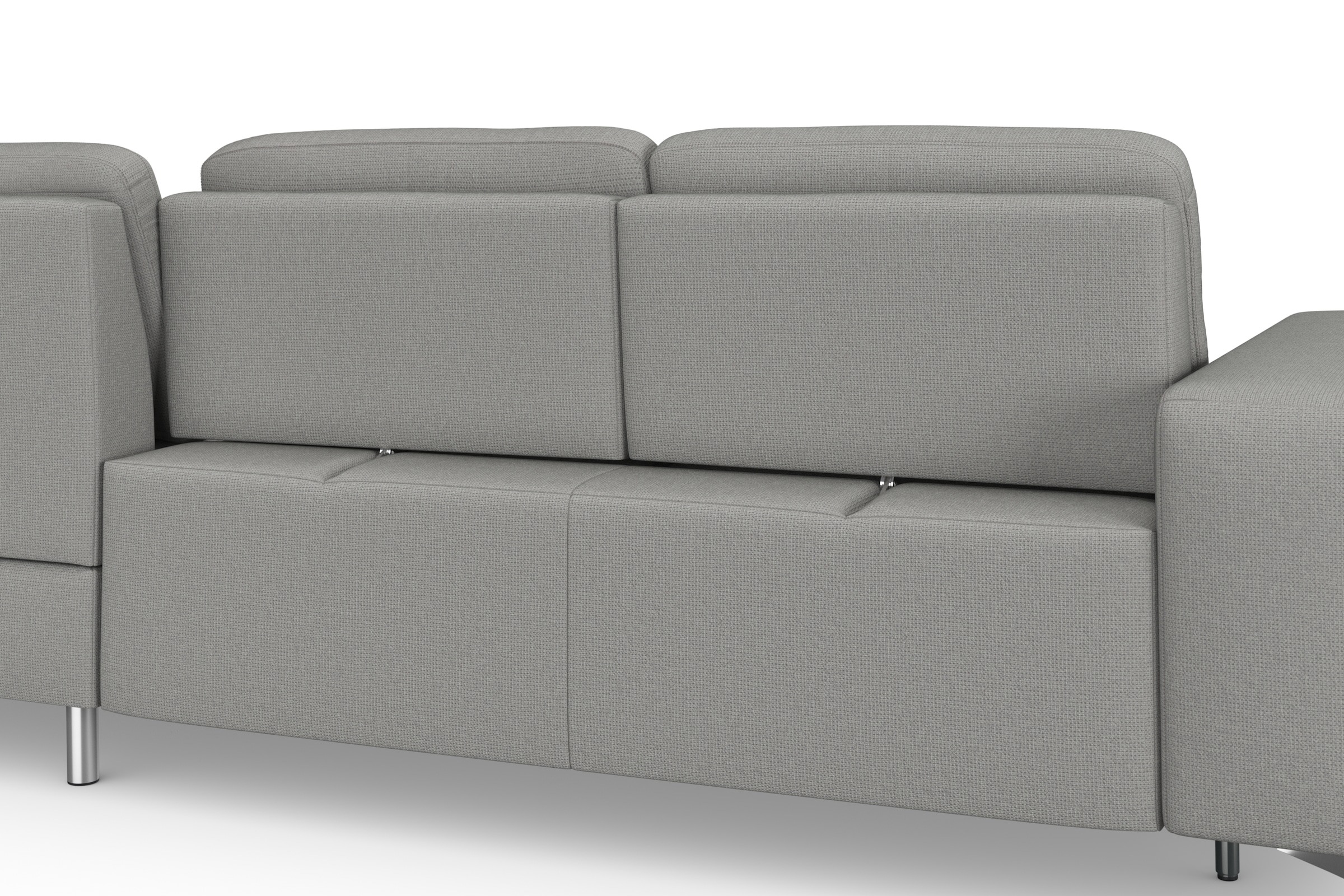 sit&more Ecksofa »Baviene L-Form«, inklusive Sitztiefenverstellung und Federkern, wahlweise Bettfunktion