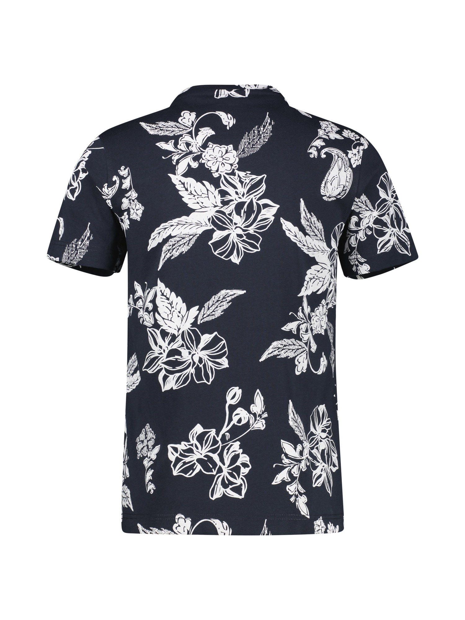 LERROS T-Shirt »T-Shirt mit O-Neck, All-over-Print in grossen Größen«