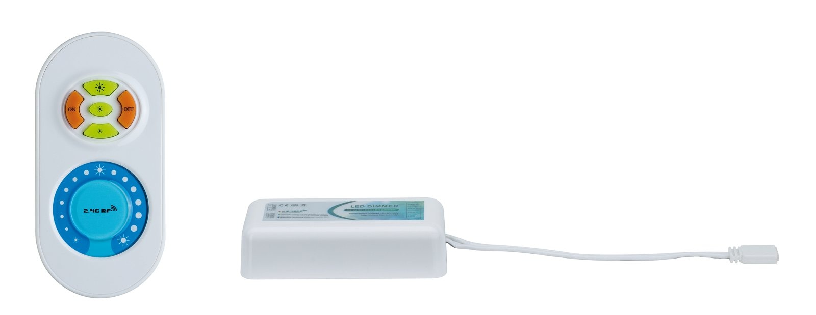 Paulmann LED-Streifen »MaxLED Dimm/Switch Controller 2.4GHz 24V DC max. 144W Kunststoff«, Fernbedienung