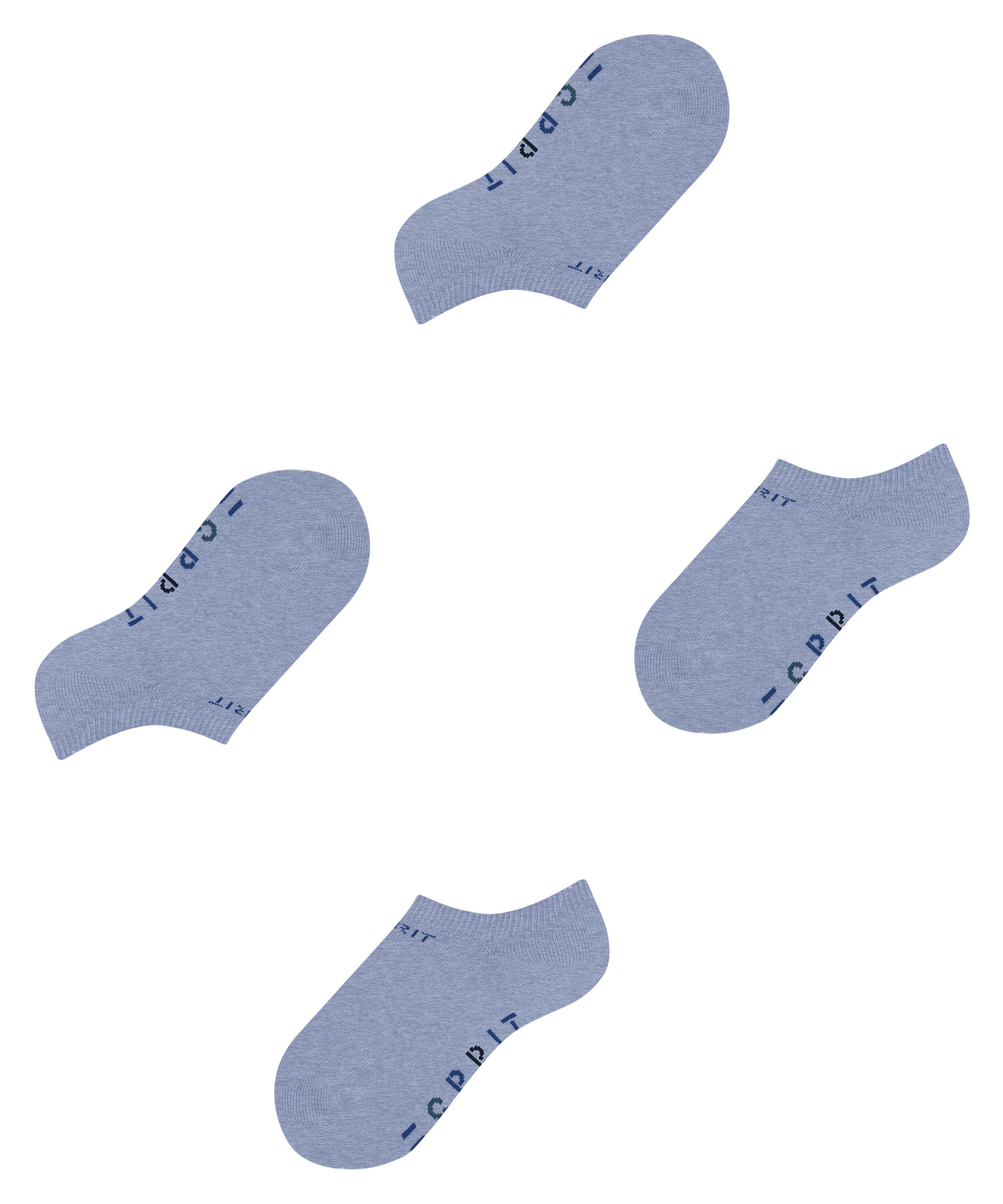 Esprit Sneakersocken »Foot Logo« 2 Paar,  verstärkt, knöchelfrei, Cotton-Mix