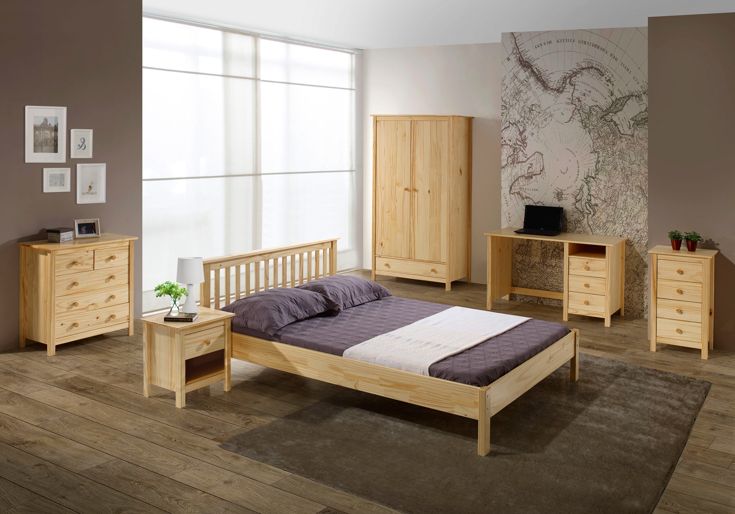 Möbilia Kommode 1 Stk. tlg. gefertigt aus massivem Kiefernholz