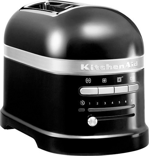 KitchenAid Toaster »Artisan 5KMT2204EOB ONYX BLACK«, 2 kurze Schlitze, für 2 Scheiben, 1250 W, mit Sandwichzange