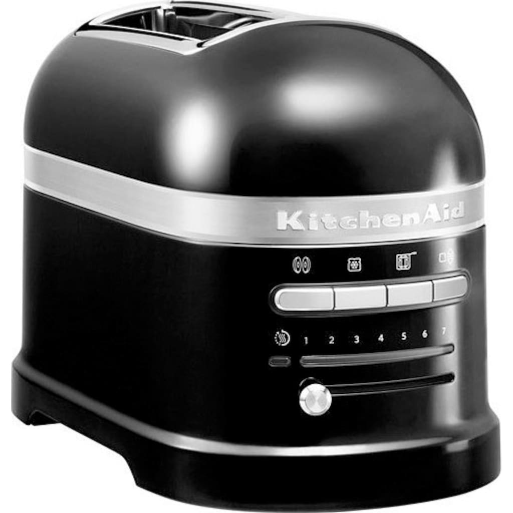 KitchenAid Toaster »Artisan 5KMT2204EOB ONYX BLACK«, 2 kurze Schlitze, für 2 Scheiben, 1250 W, mit Sandwichzange