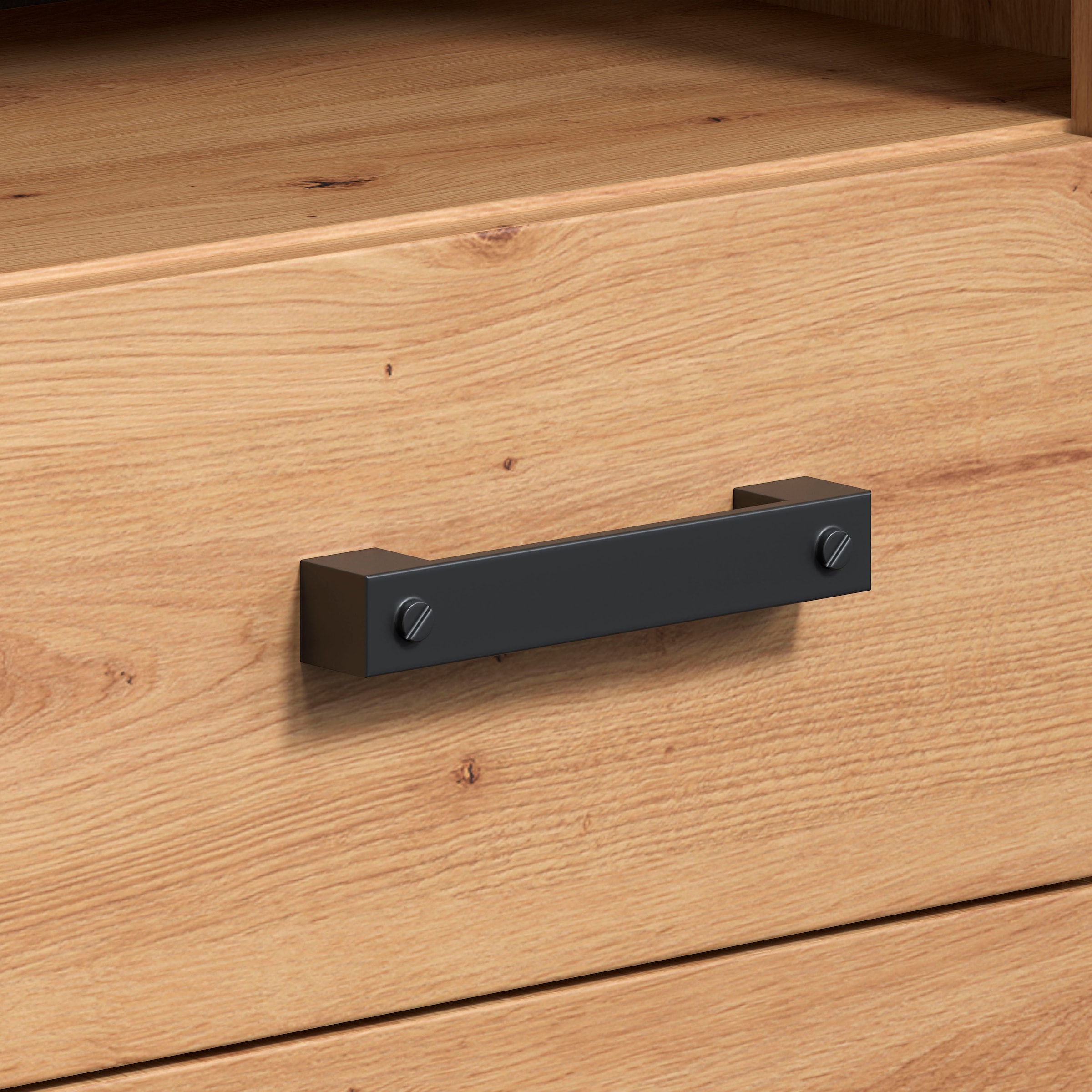 welltime Midischrank »Ambres«, (1 St.), Badschrank in matter Echtholzoptik - Maße (B/T/H) 53/35/118 cm