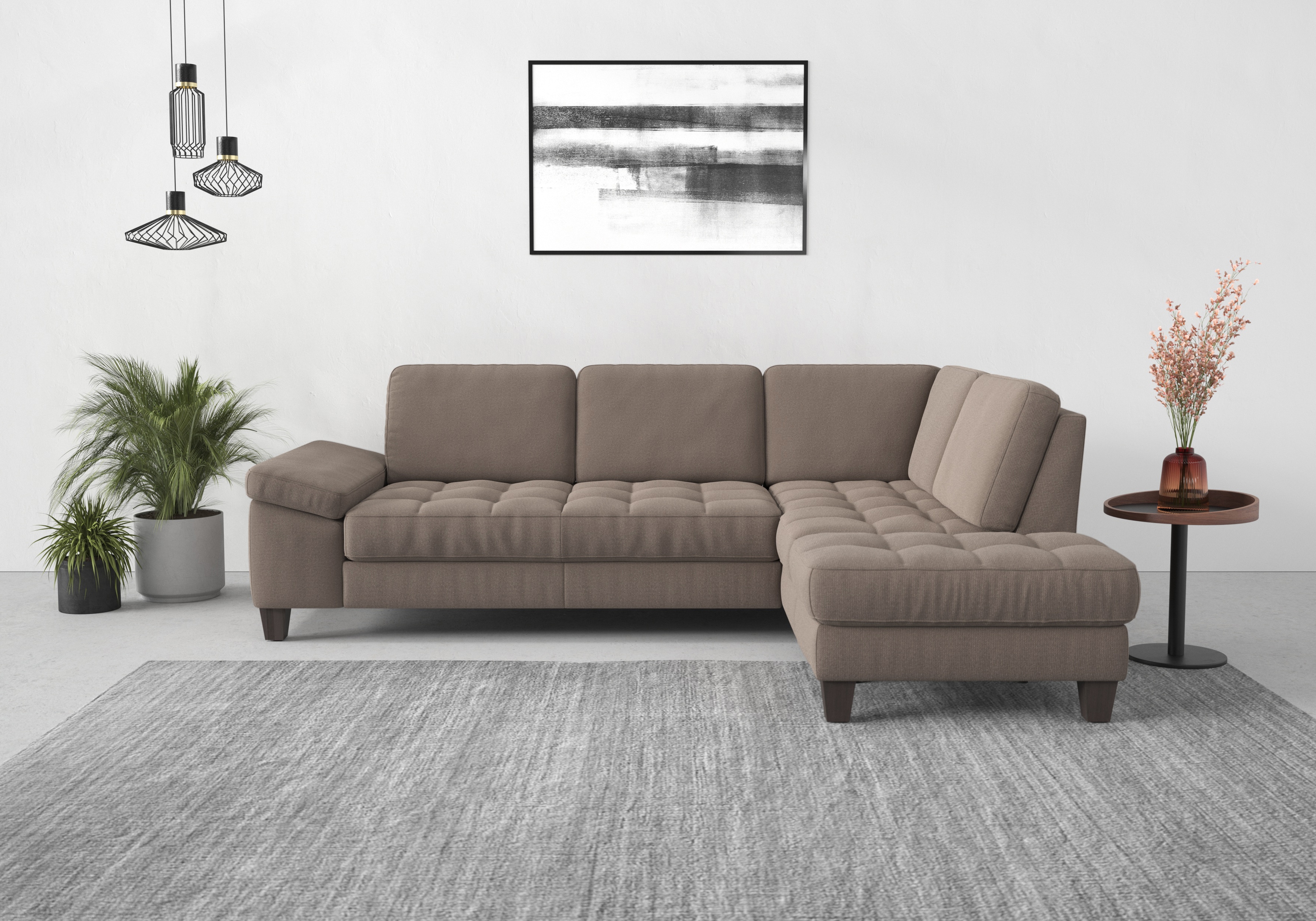 sit&more Ecksofa "Westham L-Form" mit Ottomane, mit oder ohne Schlaffunktion, Bettkasten, Verstellung
