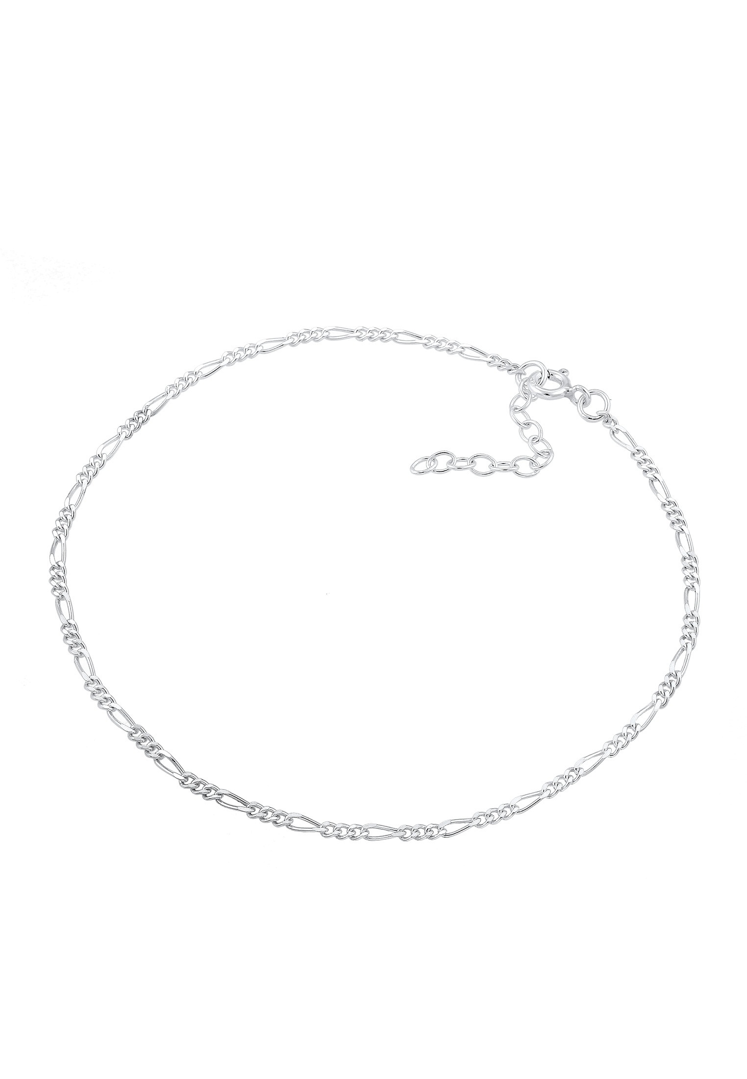 Elli Fußkette »Fußschmuck Figaro Fußkettchen Basic 925 Silber«