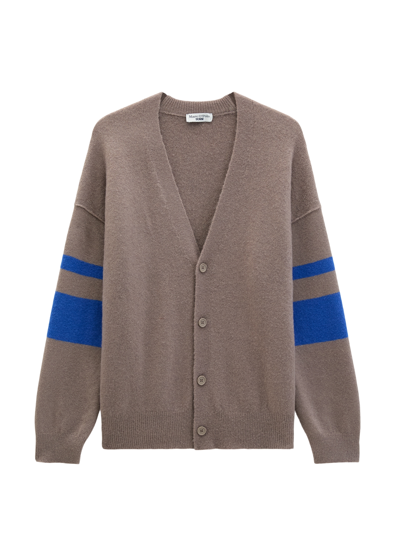 Marc O'Polo DENIM Strickjacke oversized aus weichem Schurwoll-Mix