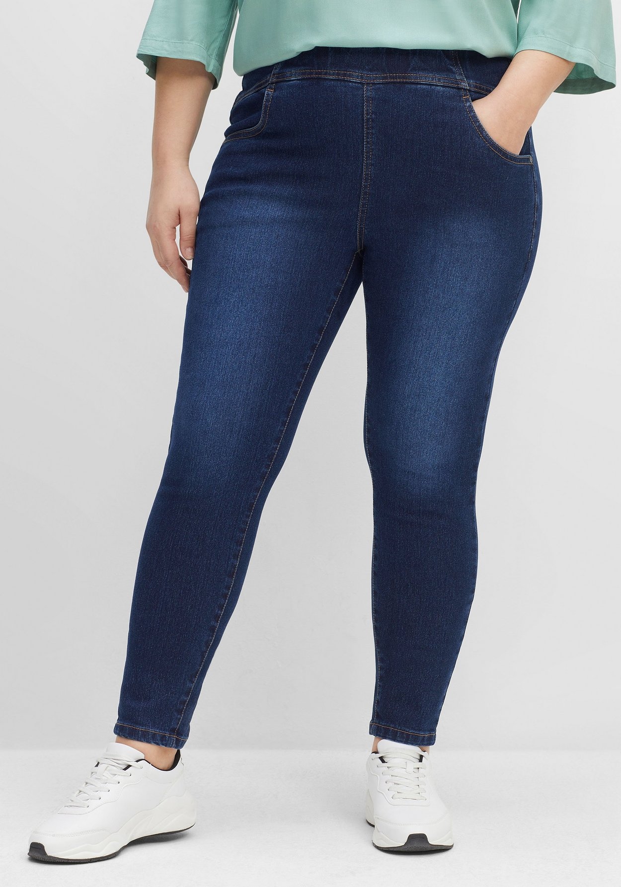 Schlupfjeans »Jeggings mit breitem Gummibund«, mit breitem Gummibund