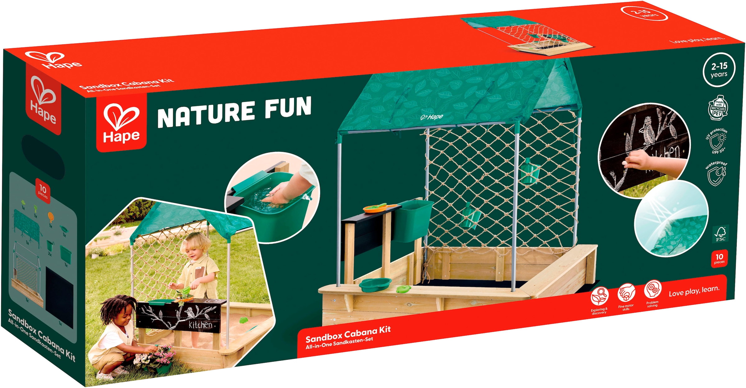Hape Sandkasten »All-in-One«, (Set)