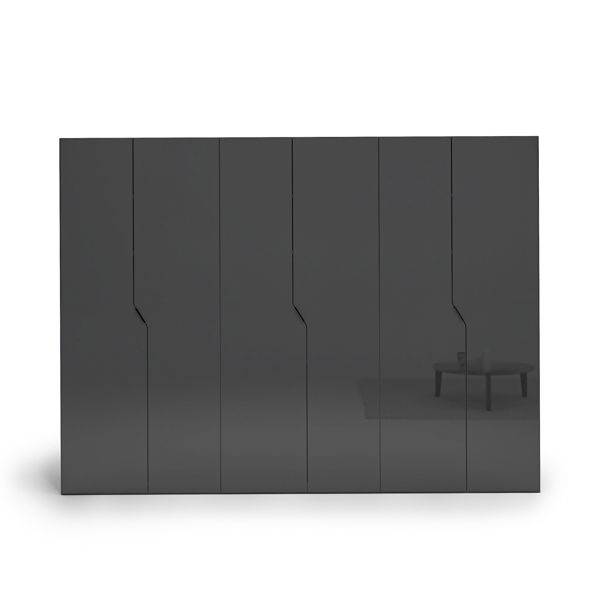 INOSIGN Kleiderschrank »AMETISTA, Drehtürenschrank, designgeformten Fronten«, Made in Italy, hochglanz lackiert, Basisausführung, Zubehör extra