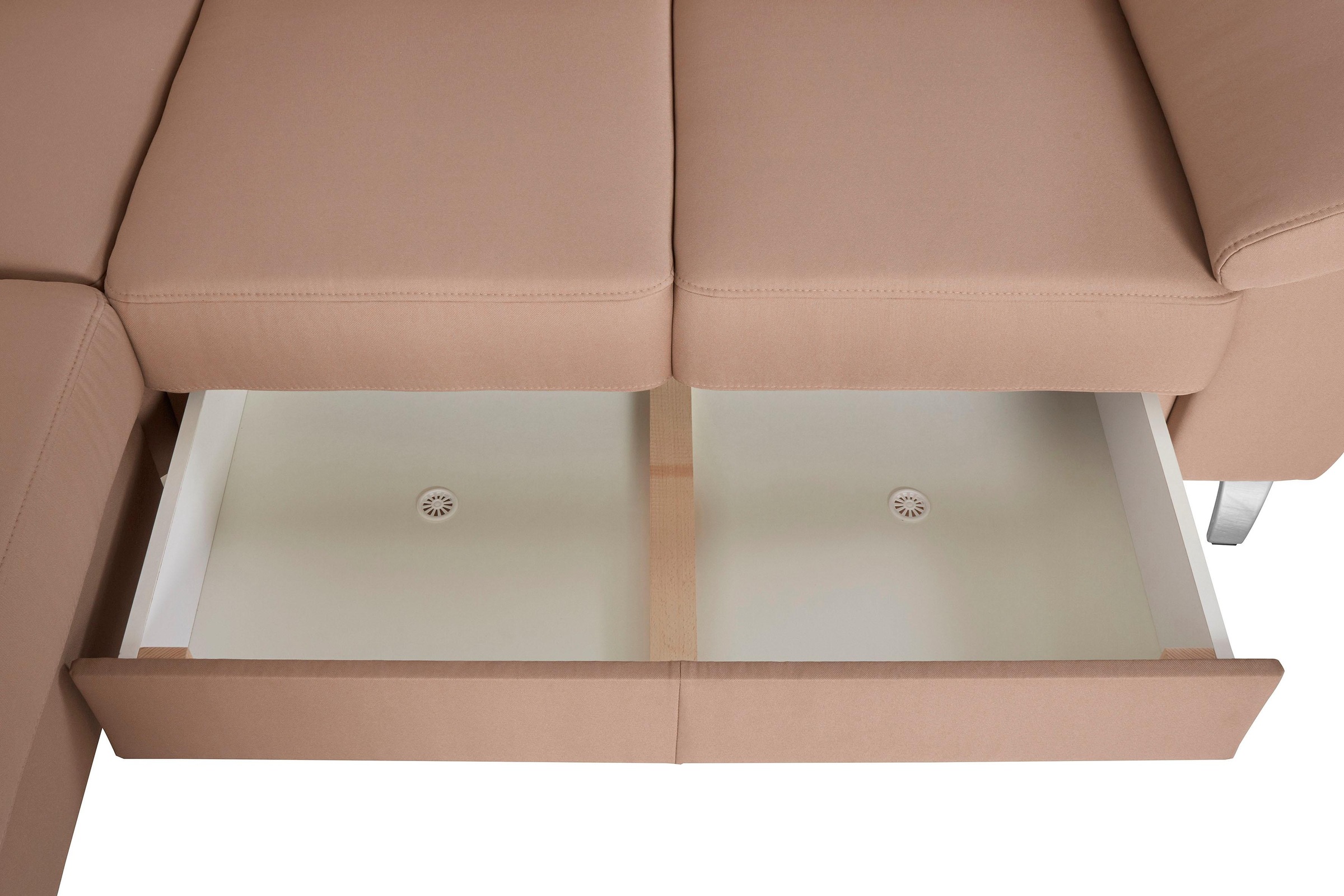 sit&more Ecksofa »Sorano L-Form«, wahlweise mit Bett- und Relaxfunktion, inkl. Bettkasten