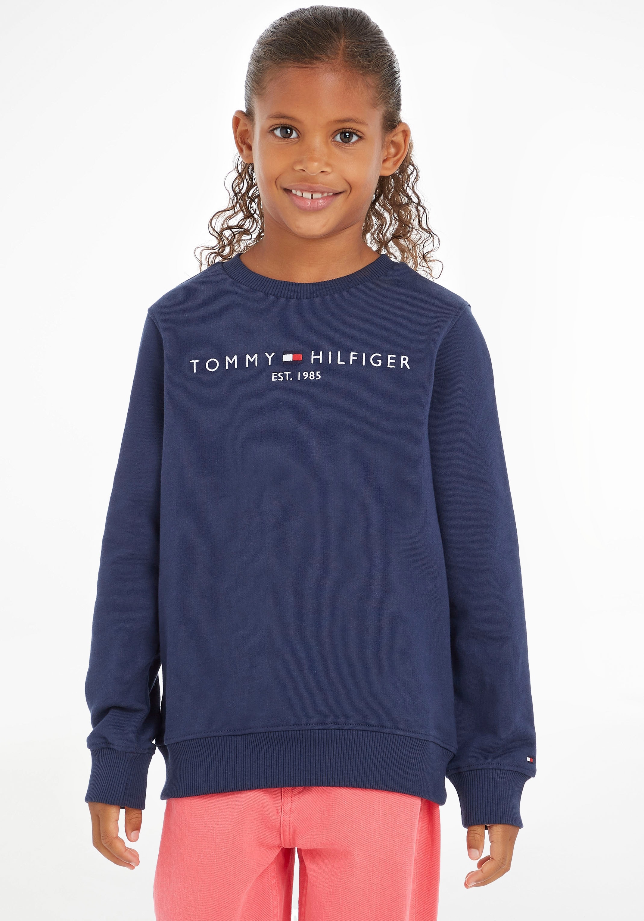 Kinder Kids Tommy »ESSENTIAL Mädchen Jungen bei MiniMe,für Junior Sweatshirt ♕ Hilfiger SWEATSHIRT«, und