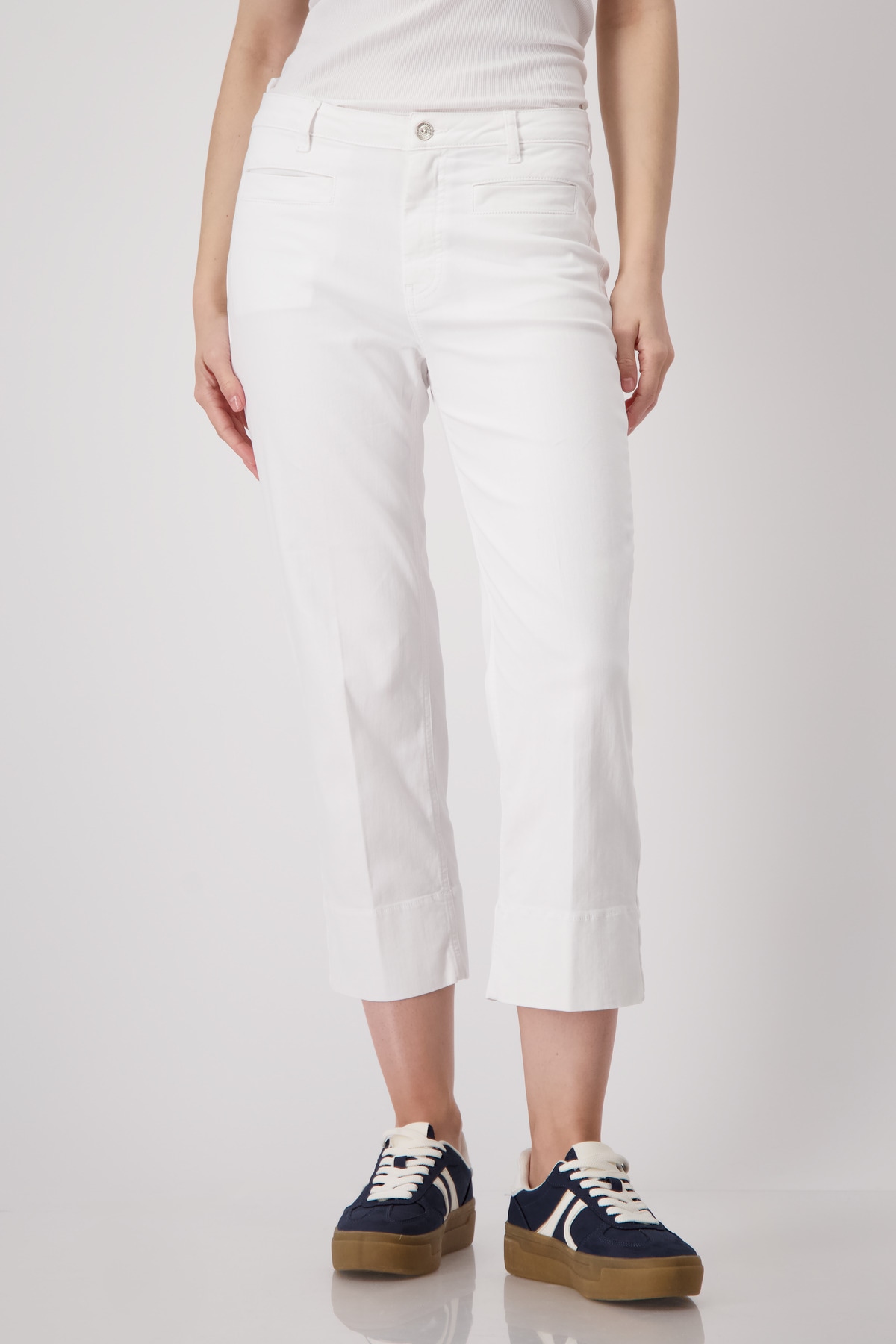 Monari 7/8-Jeans »Hose Jeans 64cm«, Mit Rundhalsausschnitt