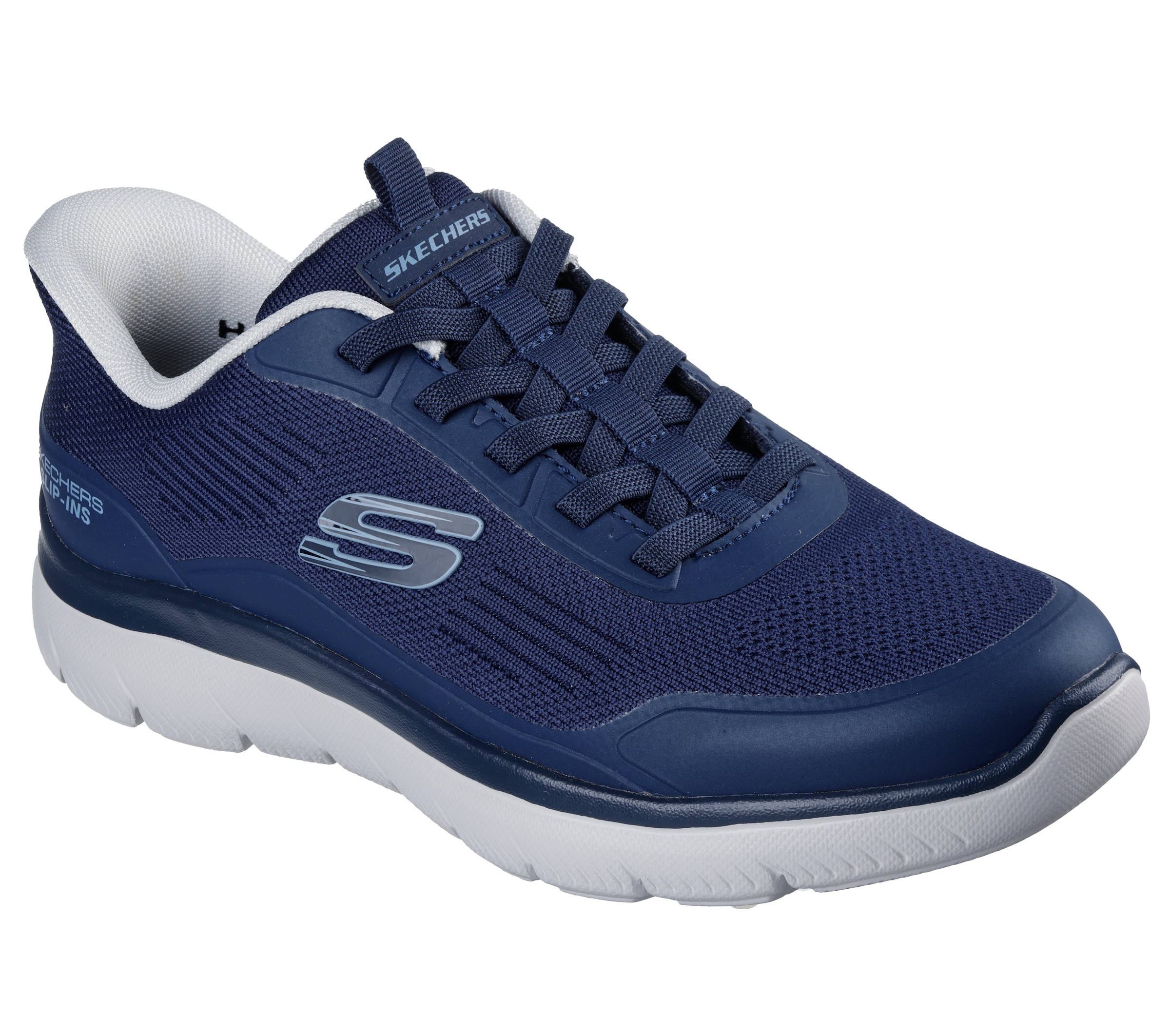 Skechers Slip-On Sneaker »SUMMITS-LEYTER«  Slipper, Schnürschuh mit Handsfree Slip-Ins Funktion