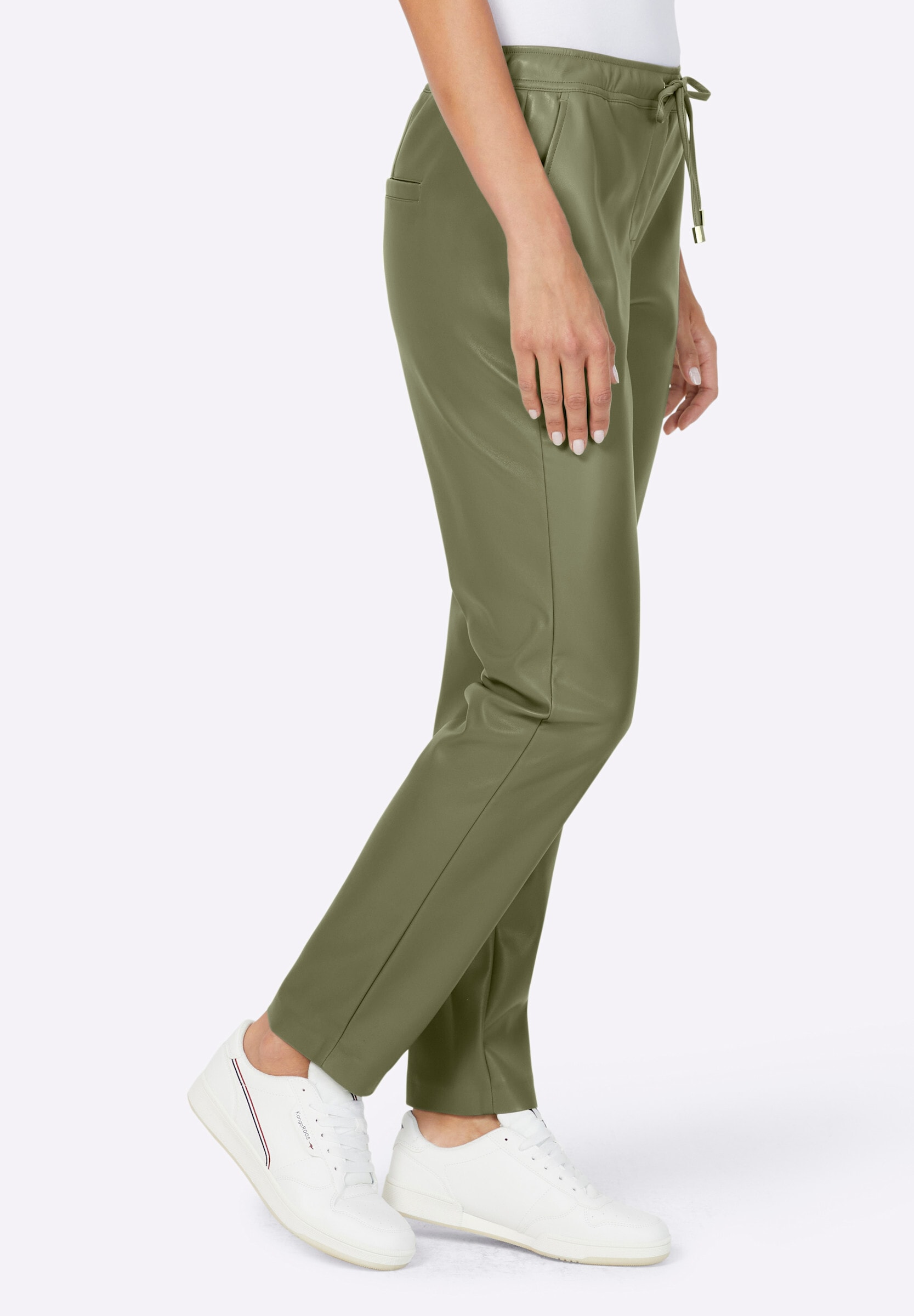 heine Schlupfhose »Lederimitat-Hose Lederimitathose mit Rundum-Dehnbund«