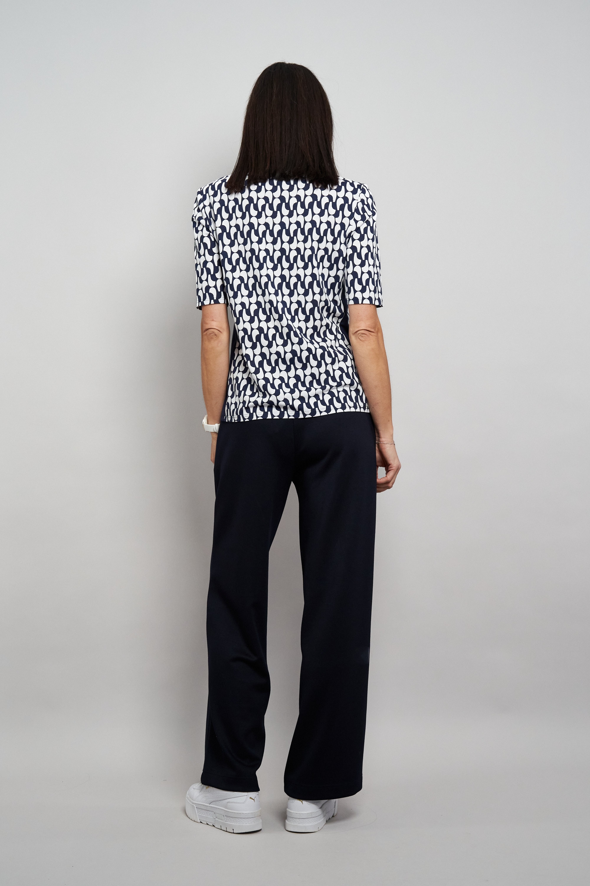 Seidel Moden Rundhalsshirt mit grafischem Muster - MADE IN GERMANY