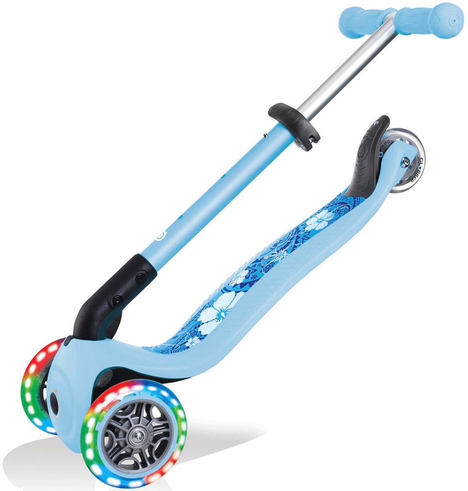 Globber Dreiradscooter »JUNIOR FOLDABLE FANTASY LIGHTS, mit Leuchtrollen«