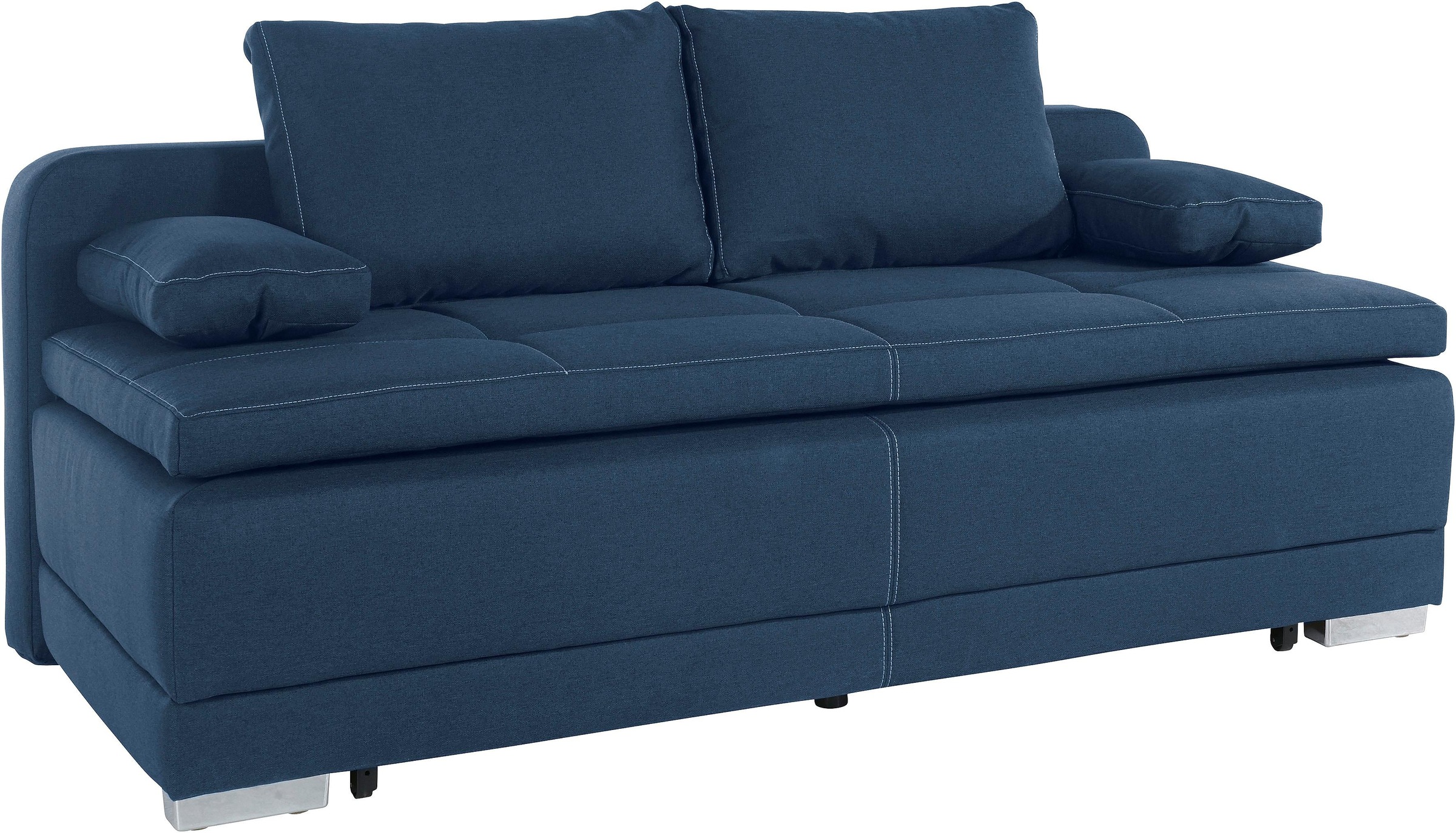 COLLECTION AB Schlafsofa »Berlin«, Bettfunktion und Bettkasten, lose Armlehn-und Rückenkissen