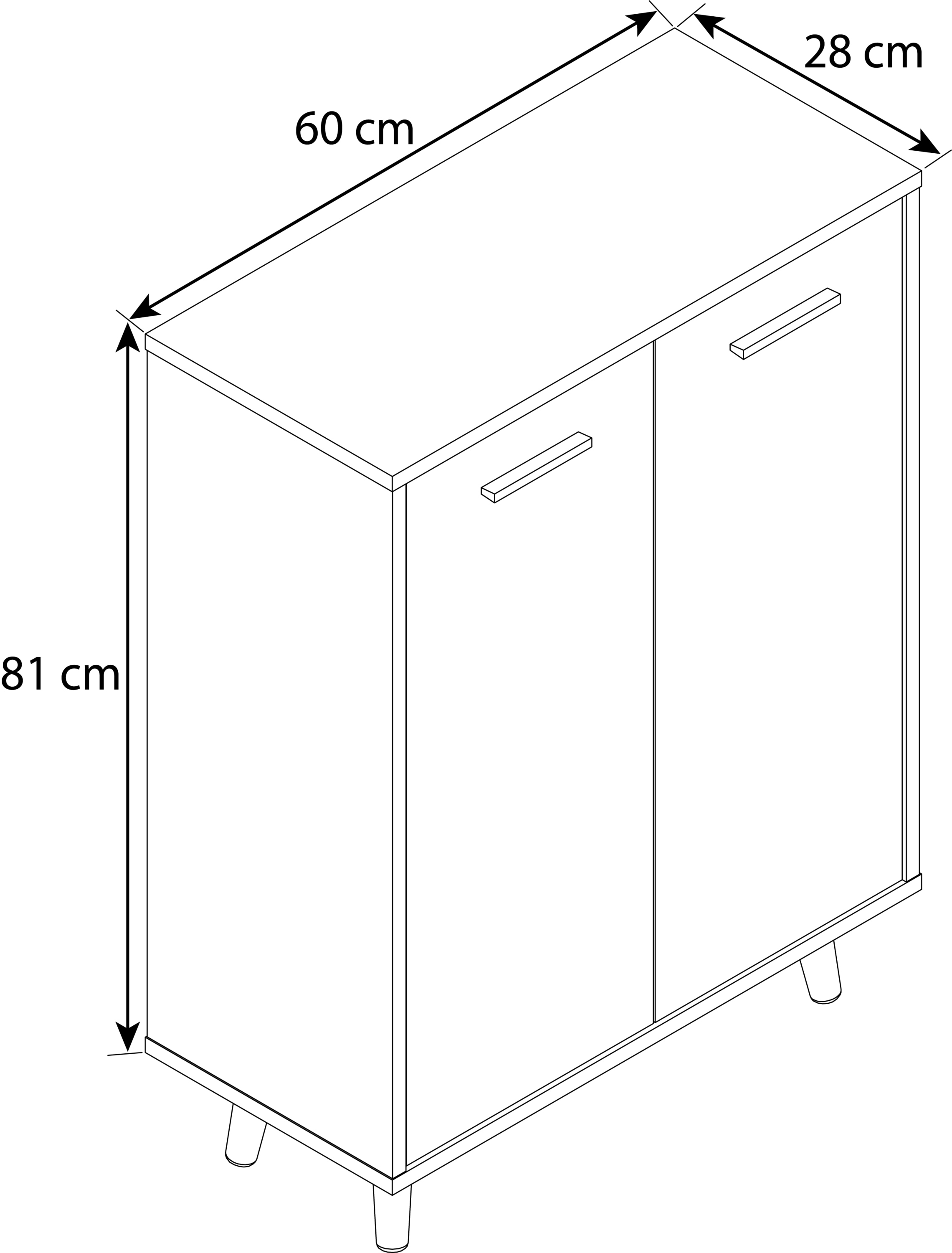VCM Kommode »Holz Kommode Dielenmöbel Sideboard Anrichte Lindas«