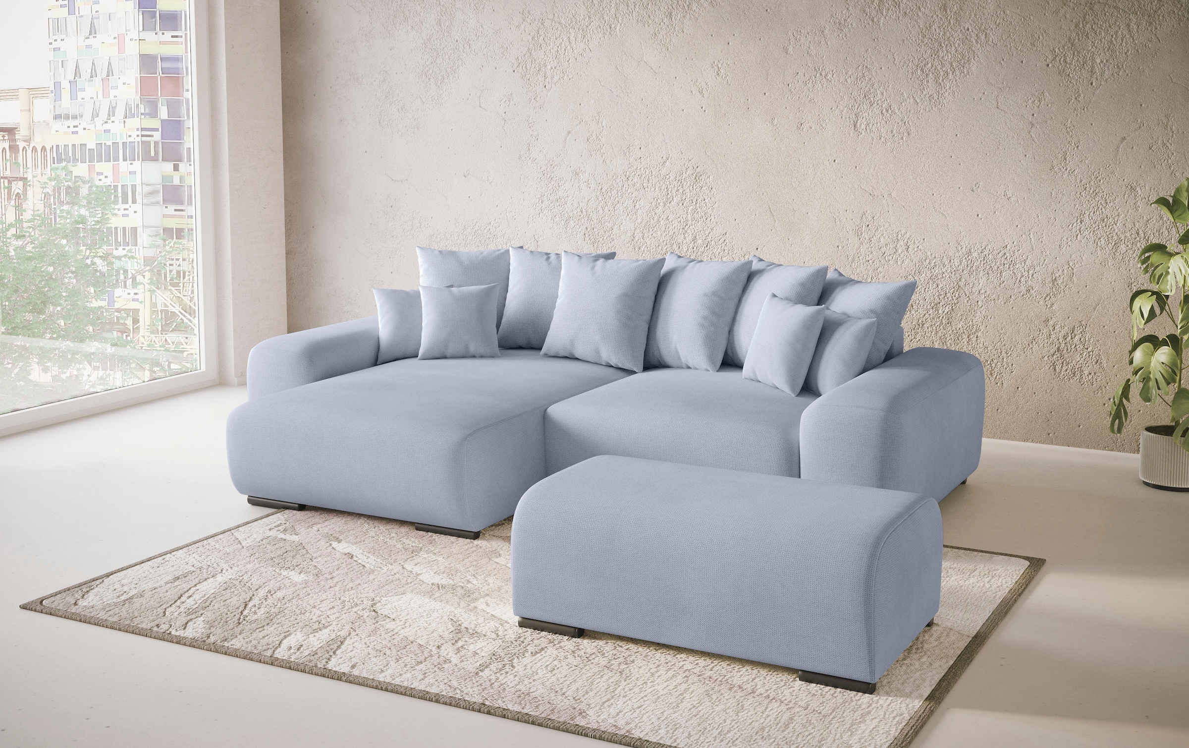 Mr. Couch Polsterecke »Sundance II«, Dauerschläfer mit EasyBett-Schlaffunktion, Bettkasten