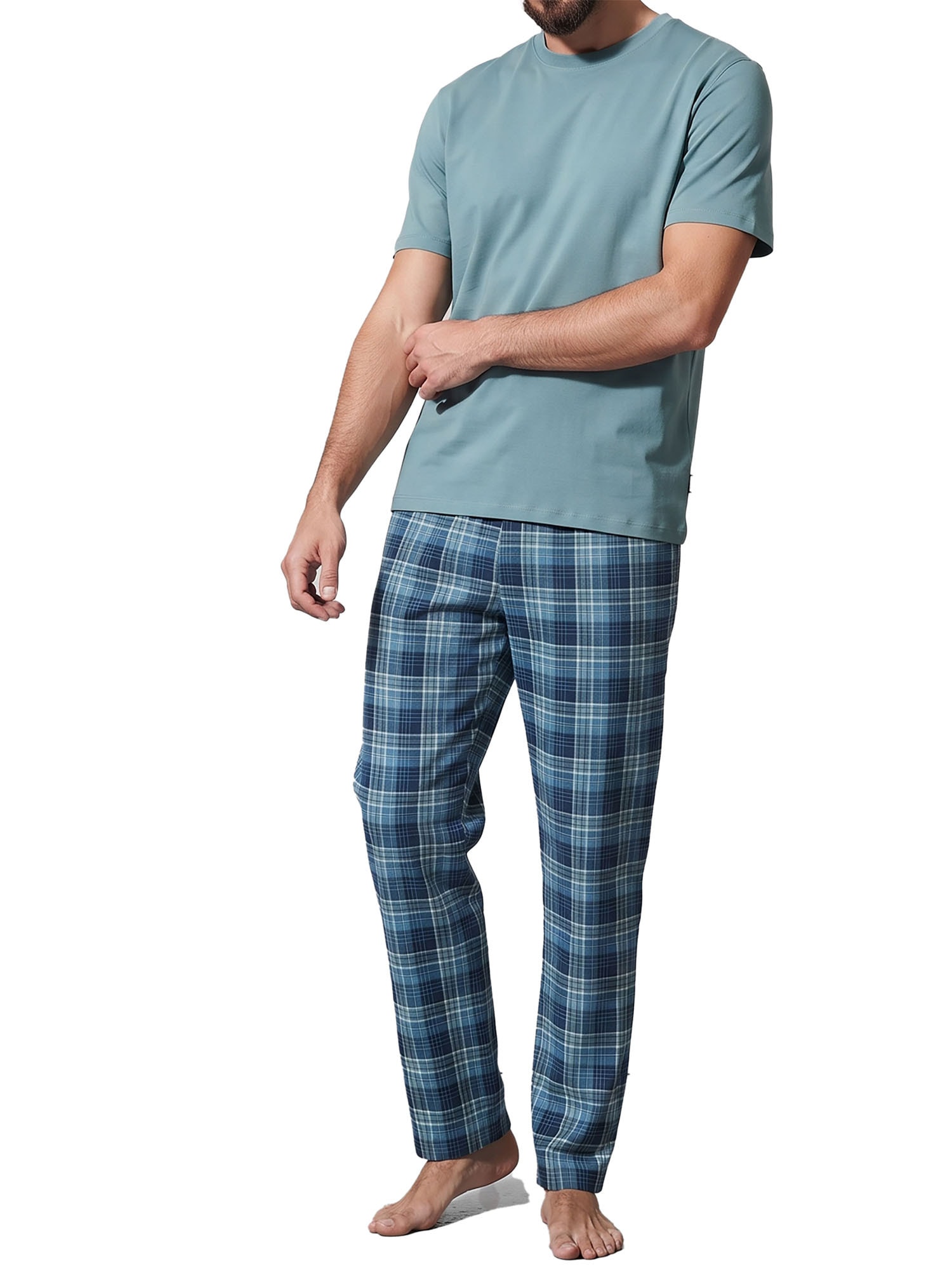 Ammann Pyjama »Herren T-Shirt, Lange Twillhose Night & Relax« 1 Stk.