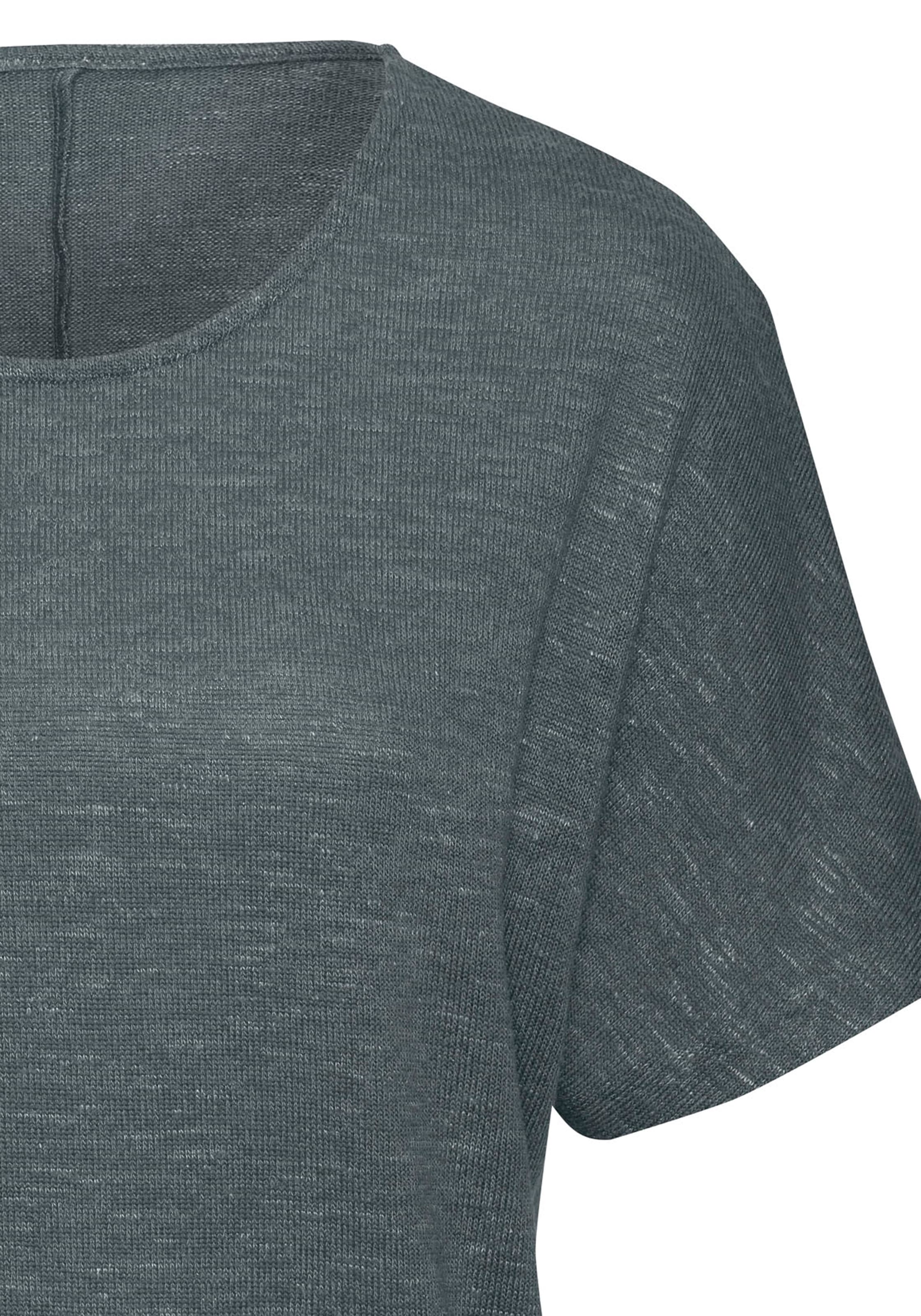 Vivance Kurzarmshirt »mit breitem Bund« aus Viskose-Feinstrick