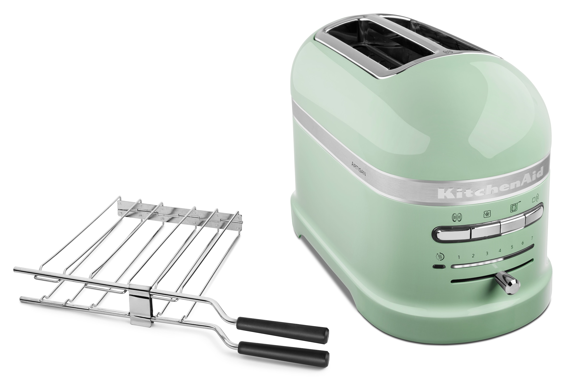 KitchenAid 5KMT2204EPT 7 2 part(s) 1250 W Vert, Acier inoxydable