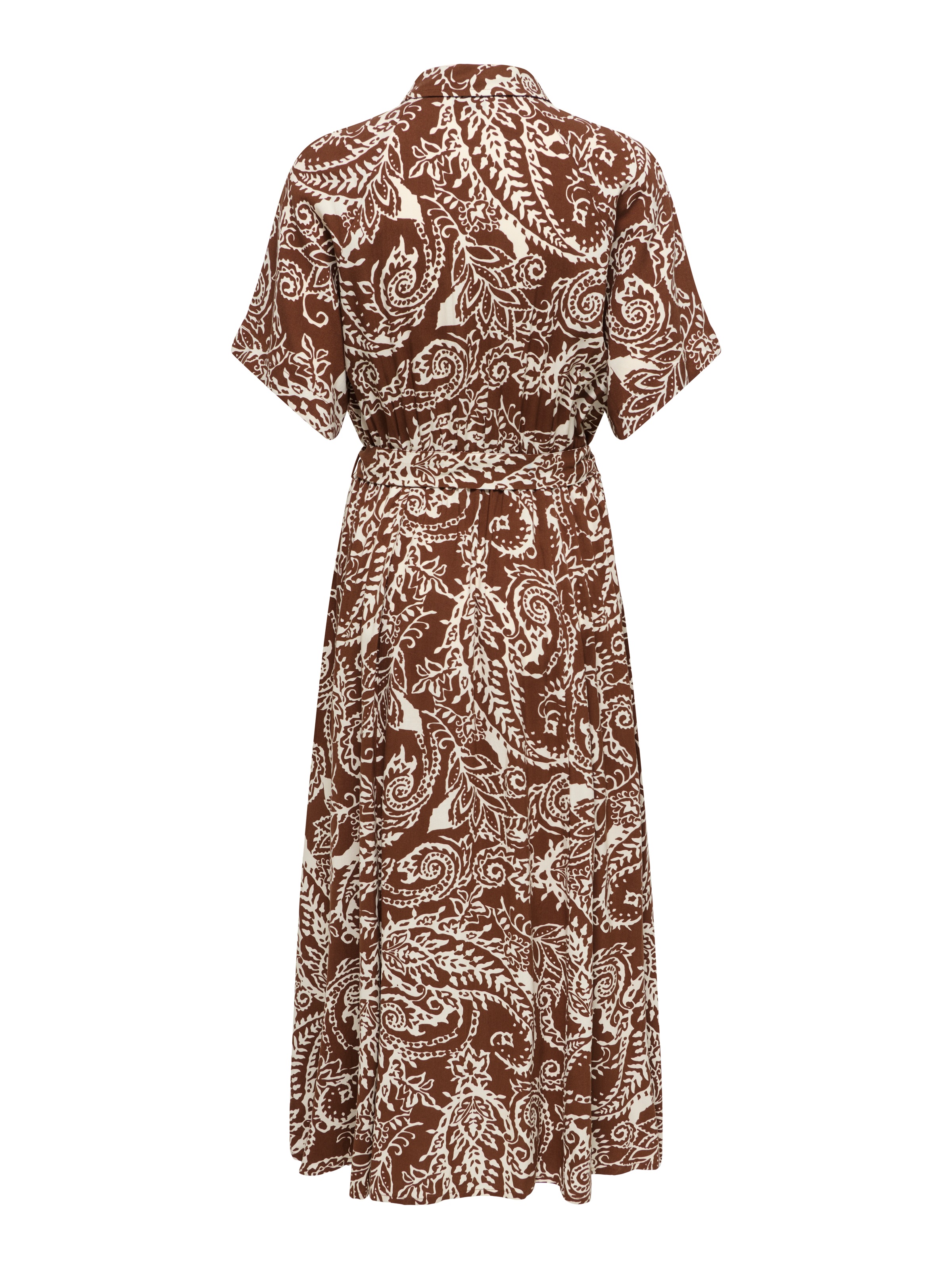 ONLY Druckkleid »ONLSAFA S/S LONG BELT DRESS WVN EX« Viskose, regular fit