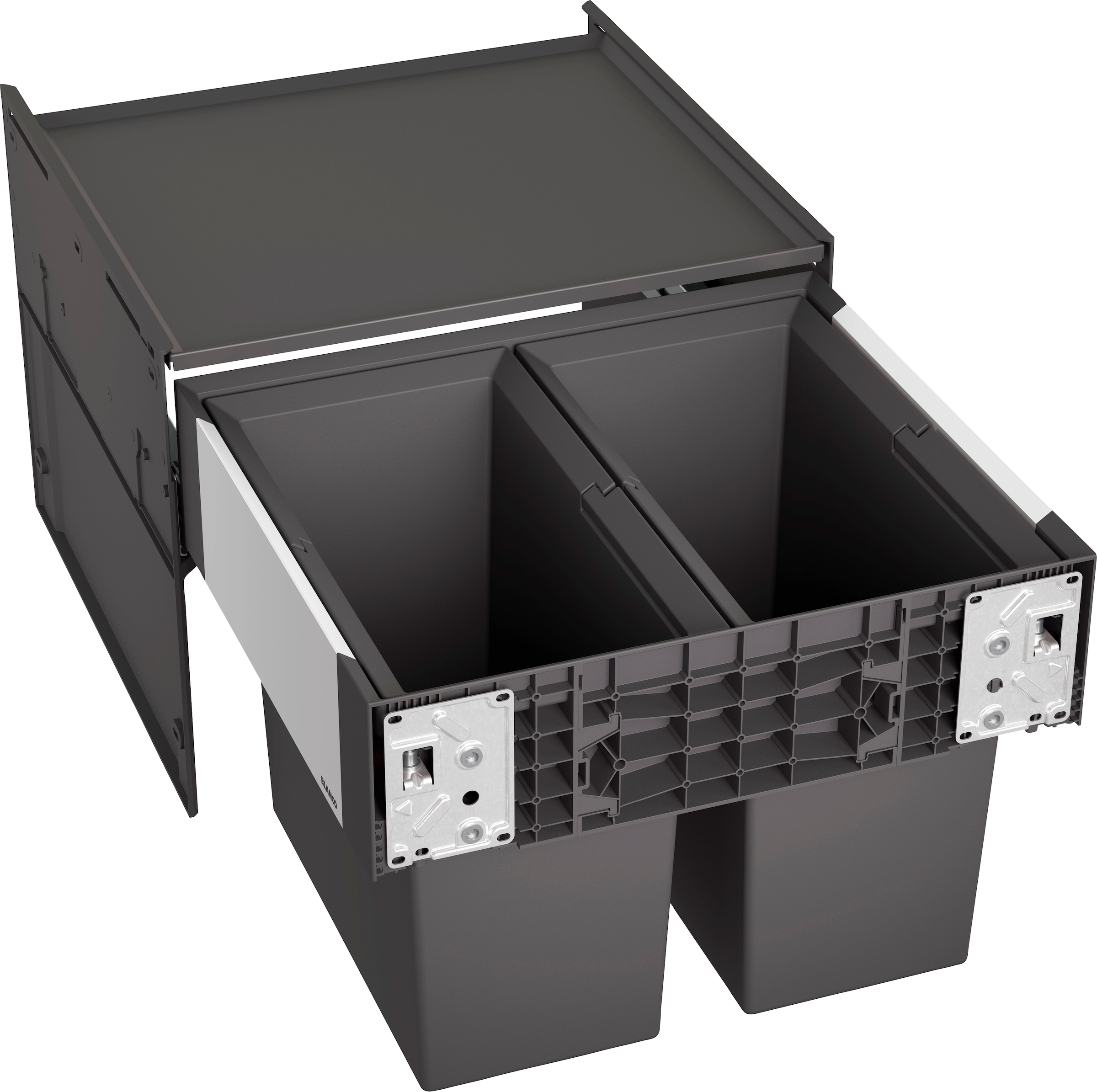 Blanco Mülltrennsystem "Select II 50/2" 2 Behälter Kunststoff, Stahlblech, 500 mm Untermass
