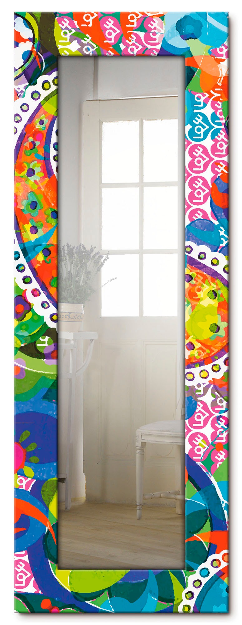 Artland Dekospiegel »Buntes Paisley«, gerahmter Ganzkörperspiegel, Wandspiegel, mit... kaufen