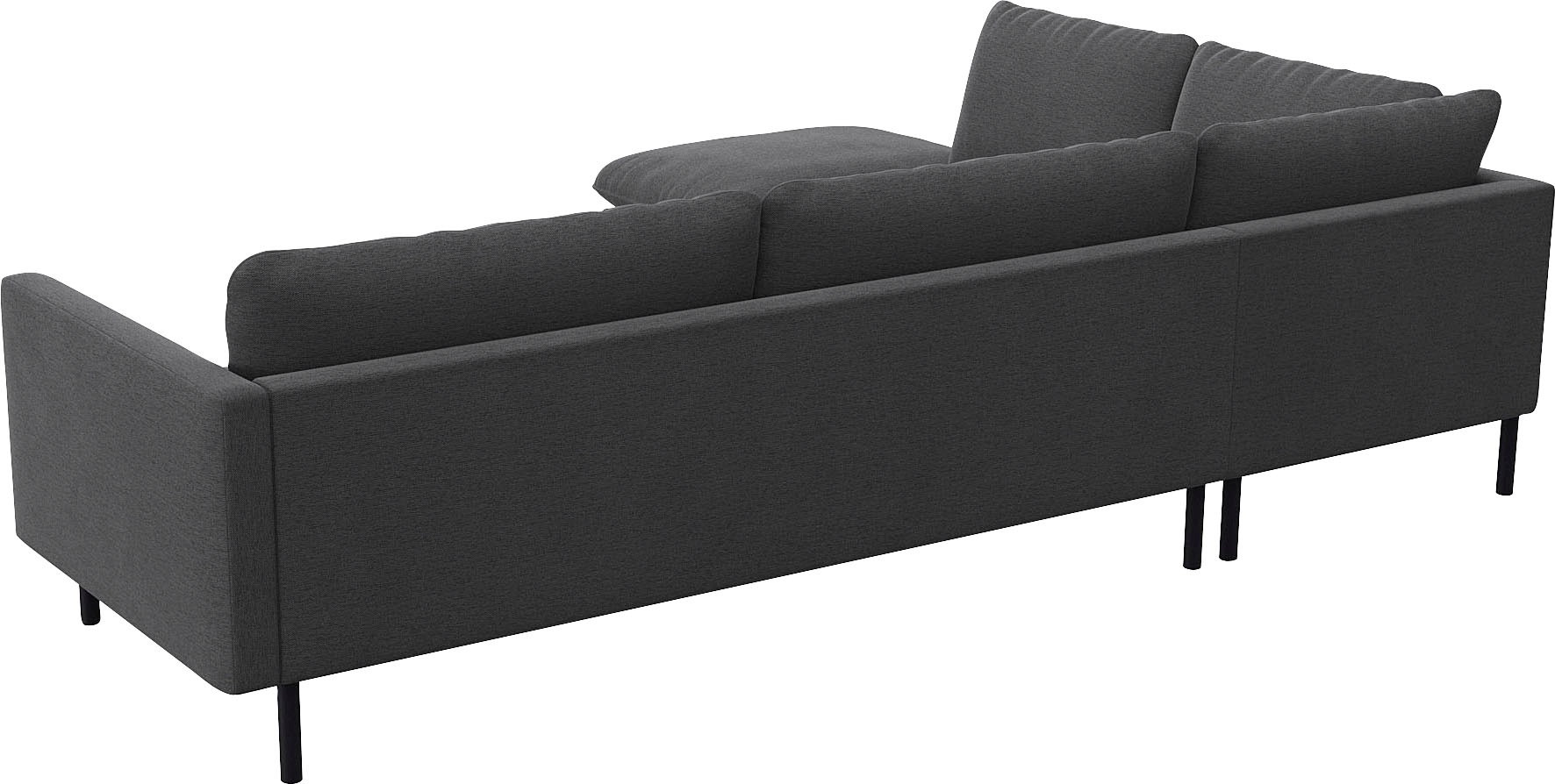 FLEXLUX Ecksofa »Bolzano, elegant und bequem, L-Form«, Sitzaufbau mit Kaltschaum & Stahl-Wellen, lose Sitz -& Rückenkissen