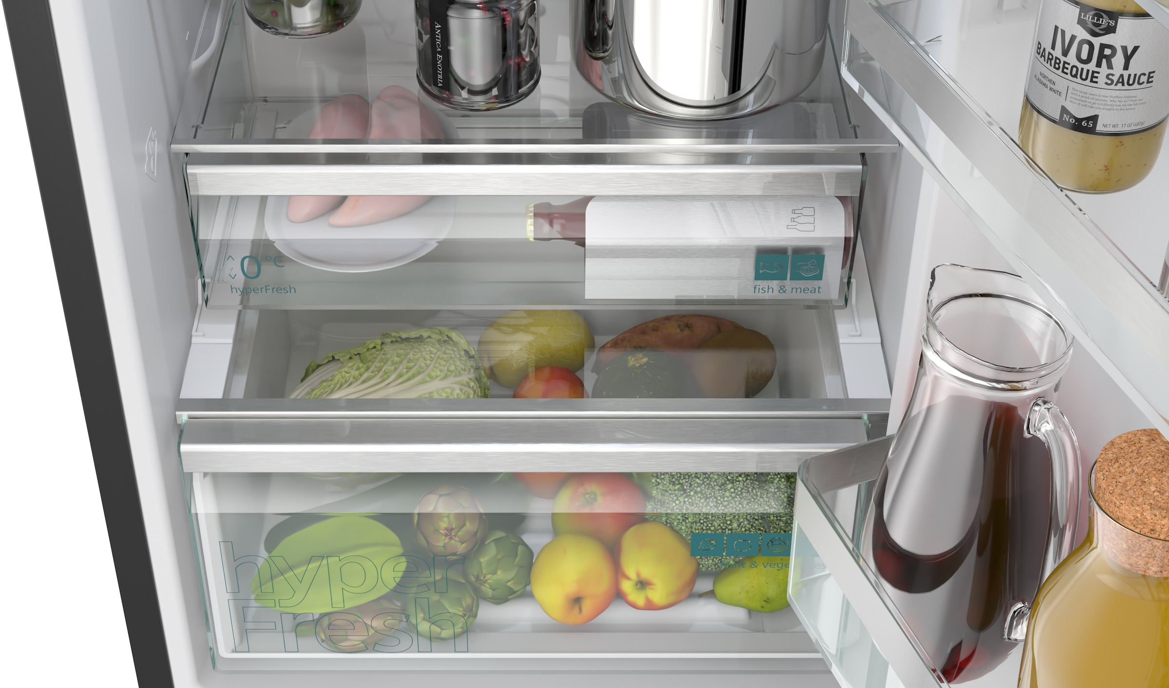 SIEMENS Kühl-/Gefrierkombination iQ500 »KG39NAXAG« 203 cm hoch 60 cm breit hyperFresh System für frisches Obst und Gemüse sowie Total noFrost