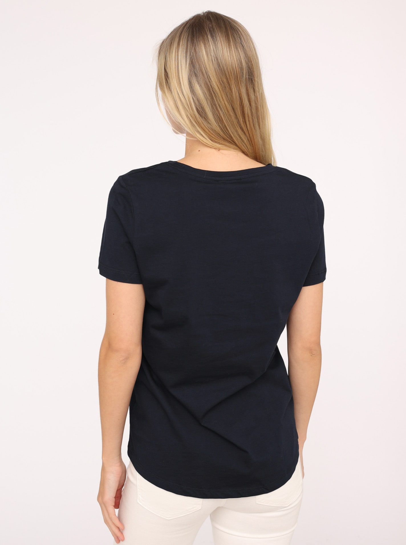 Zwillingsherz T-Shirt »"Heimat des Herzens"«, Stickerei, Kurzarm, Rundhalsausschnitt, maritim
