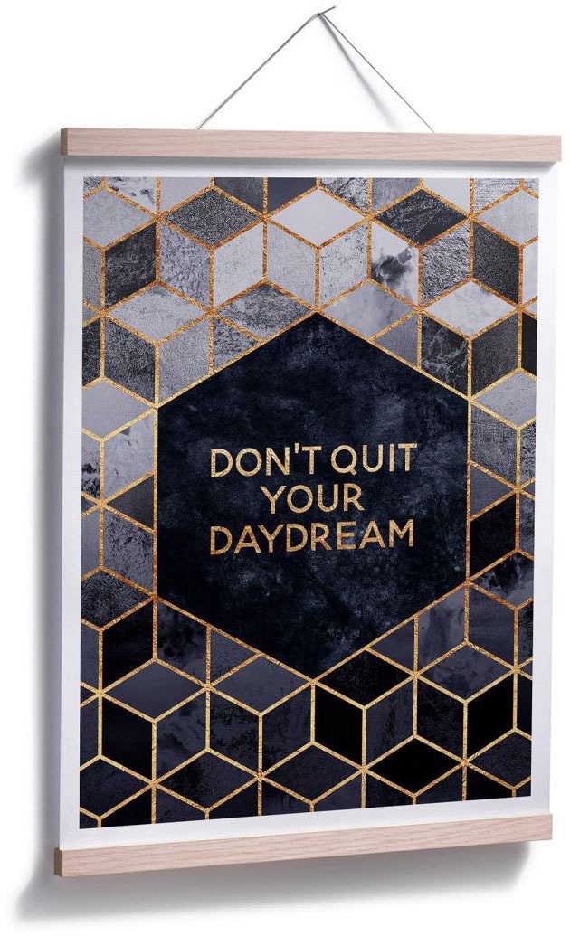 Wall-Art Poster »Don´t Quit Daydream«, kaufen St.) auf Schriftzug, (1 Raten