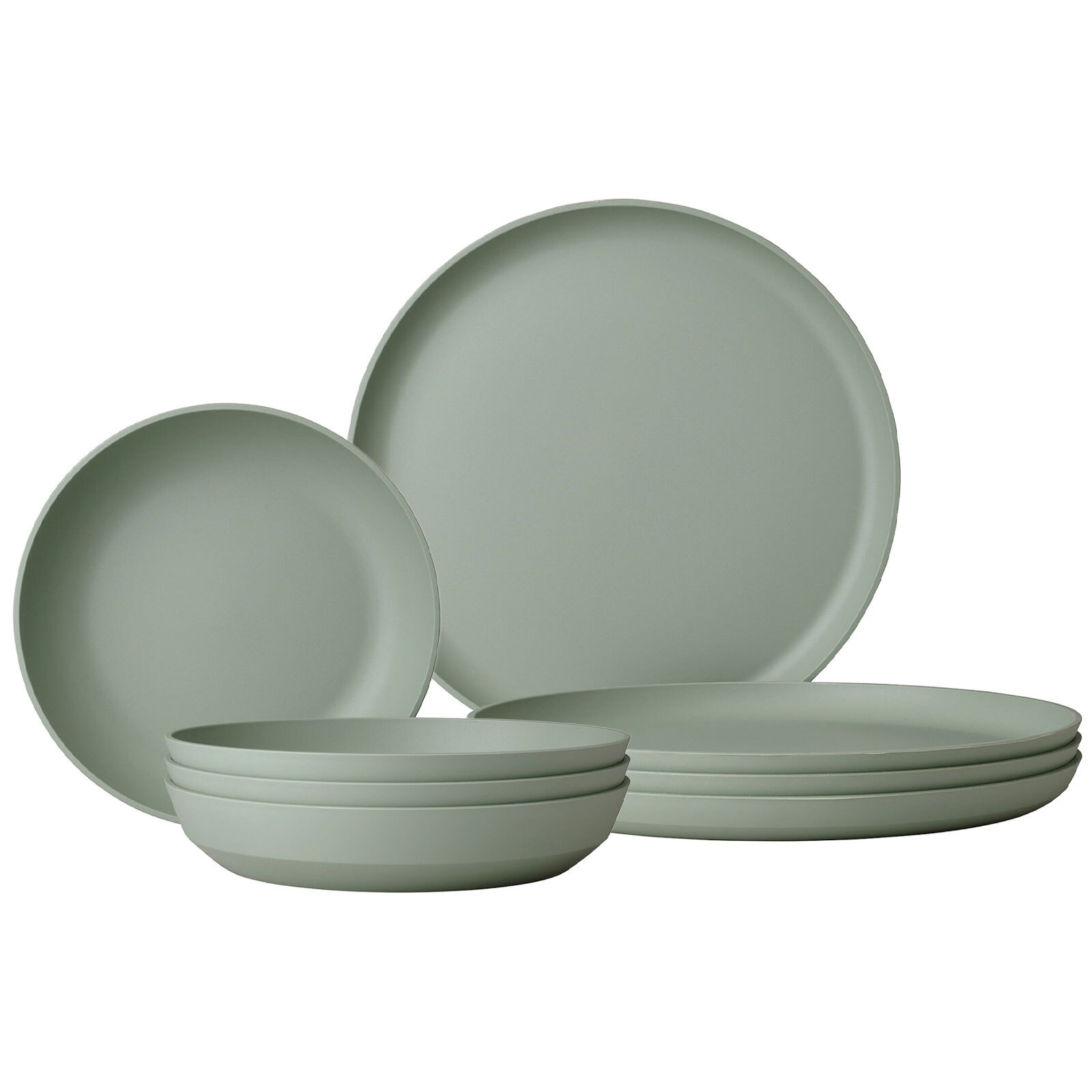 Mepal Geschirr-Set »Tafel-Set Silueta 8er Set« Spülmaschinengeeignet, Mikrowellengeeignet, Gefrierfachgeeignet, Dampfgarergeeignet, max. 150 ¿C