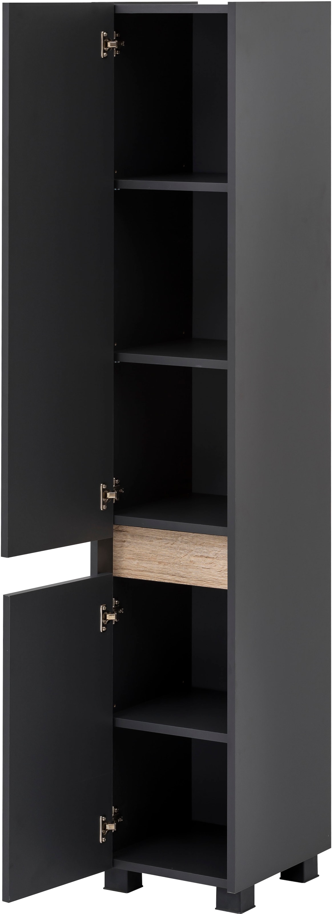 Schildmeyer Hochschrank »Cosmo«, Höhe 164,5 cm, Badezimmerschrank, Blende  im modernen Wildeiche-Look bequem bestellen