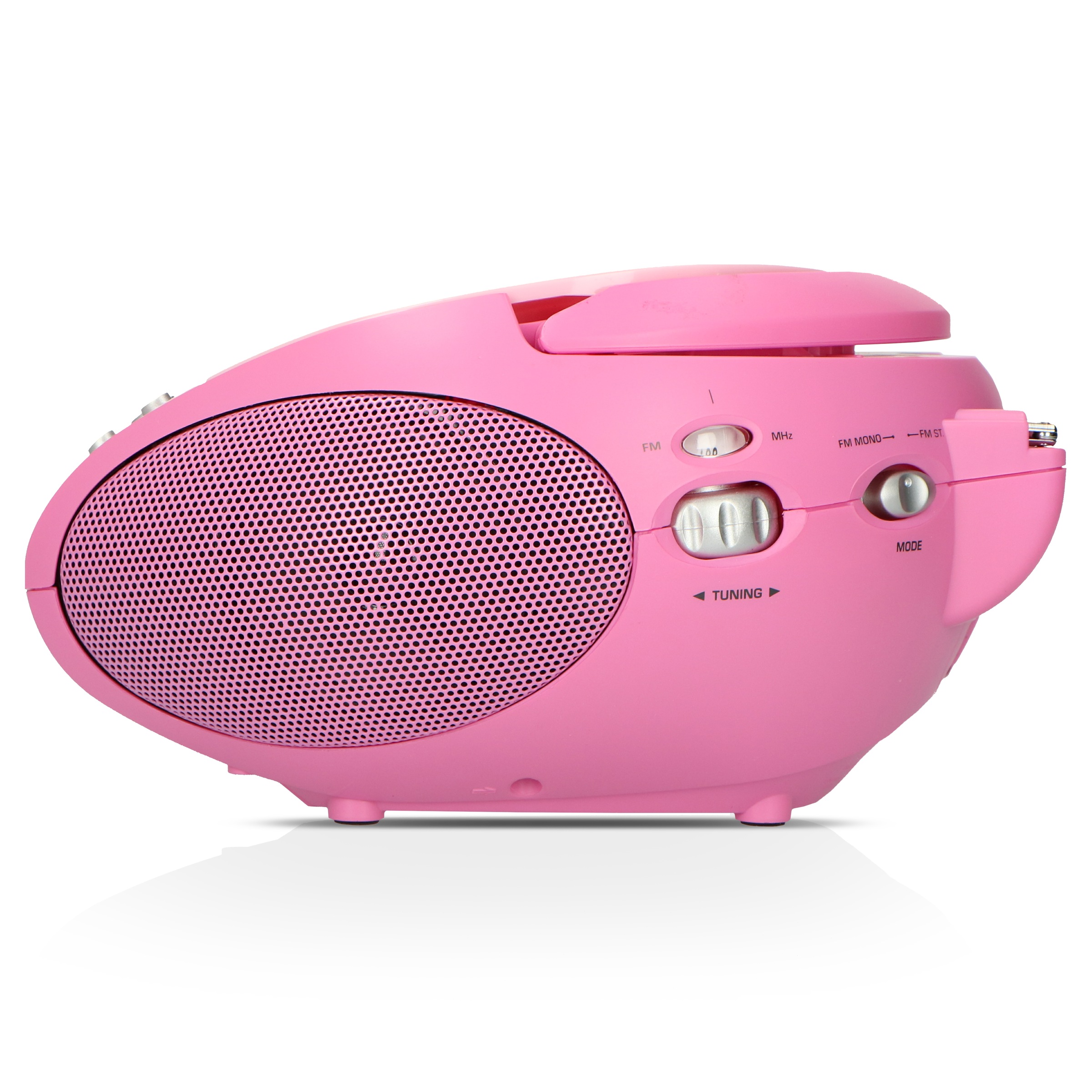 Lenco Boombox »SCD-24«, (FM-Tuner 2 W), batteriebetrieb möglich
