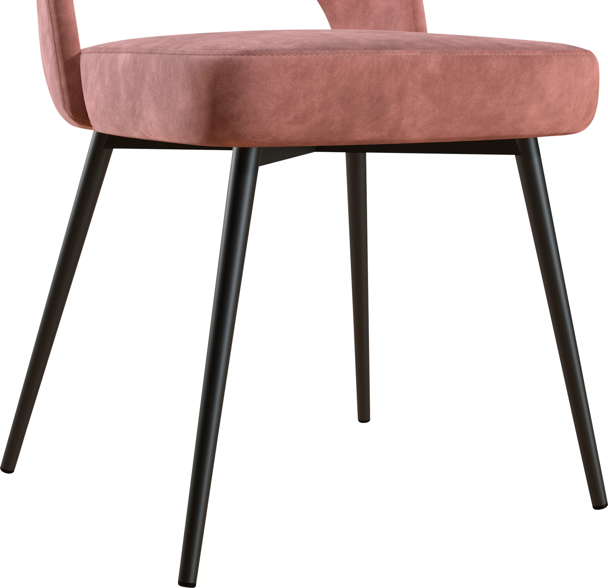 CosmoLiving by Cosmopolitan Esszimmerstuhl »Alexi«, 1 St., Veloursstoff, Metallgestell, verschiedene Farbvarianten erhältlich, Sitzhöhe 46 cm