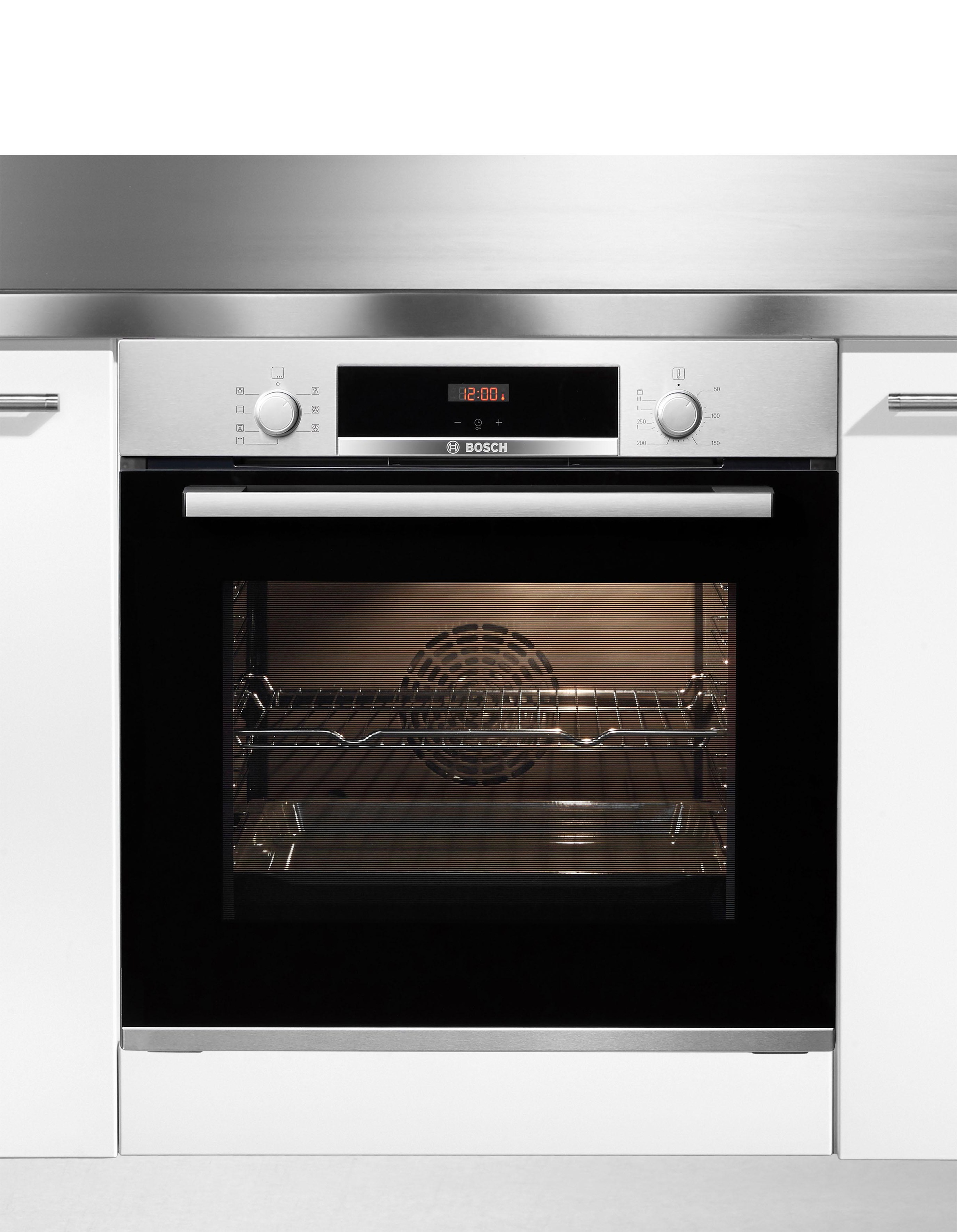BOSCH Einbaubackofen 4 »HBA533BS1«, mit Teleskopauszug nachrüstbar, ecoClean Direct