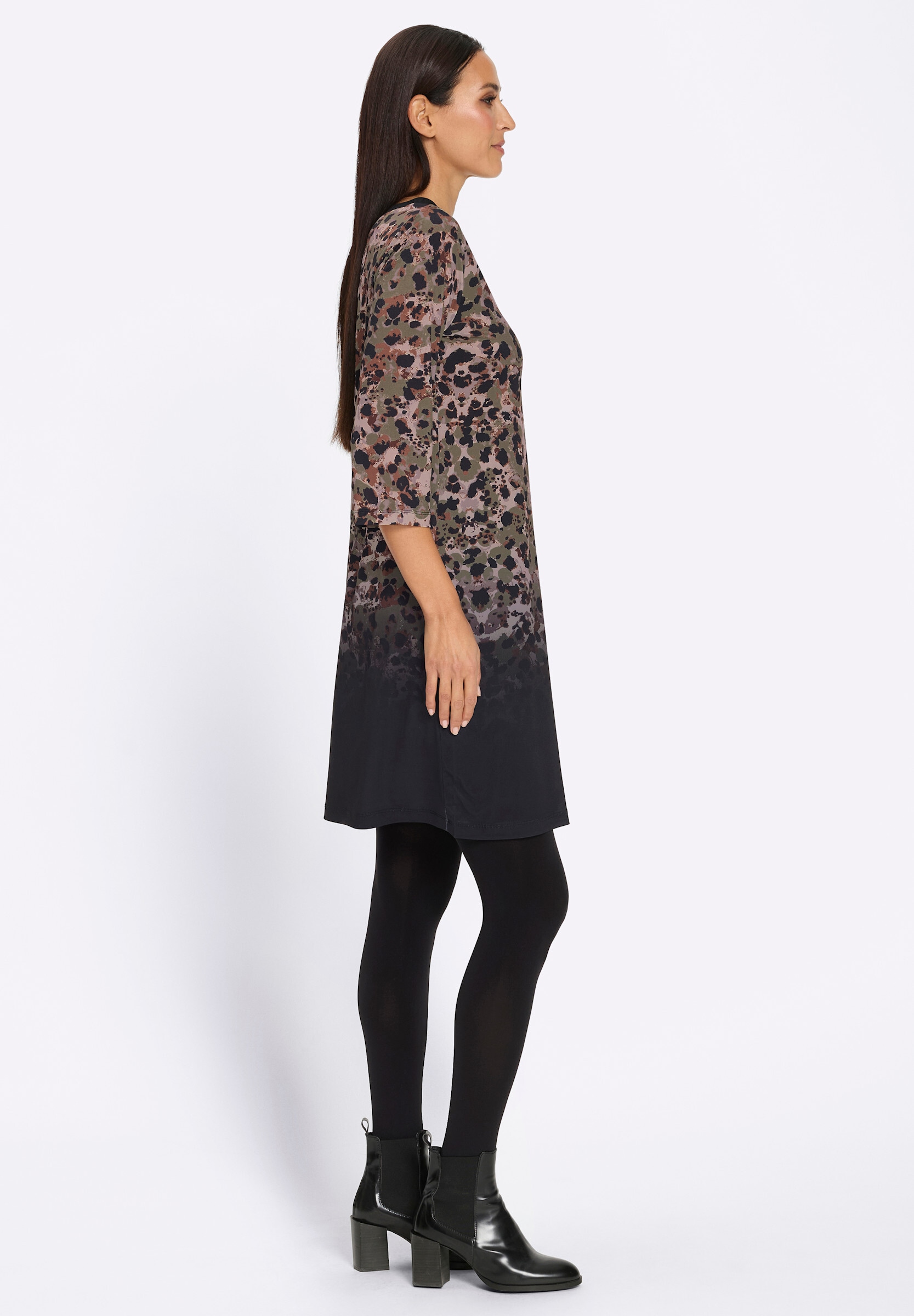 heine Druckkleid »Druck-Kleid Jerseykleid mit Animal-Muster« Ohne Taschen