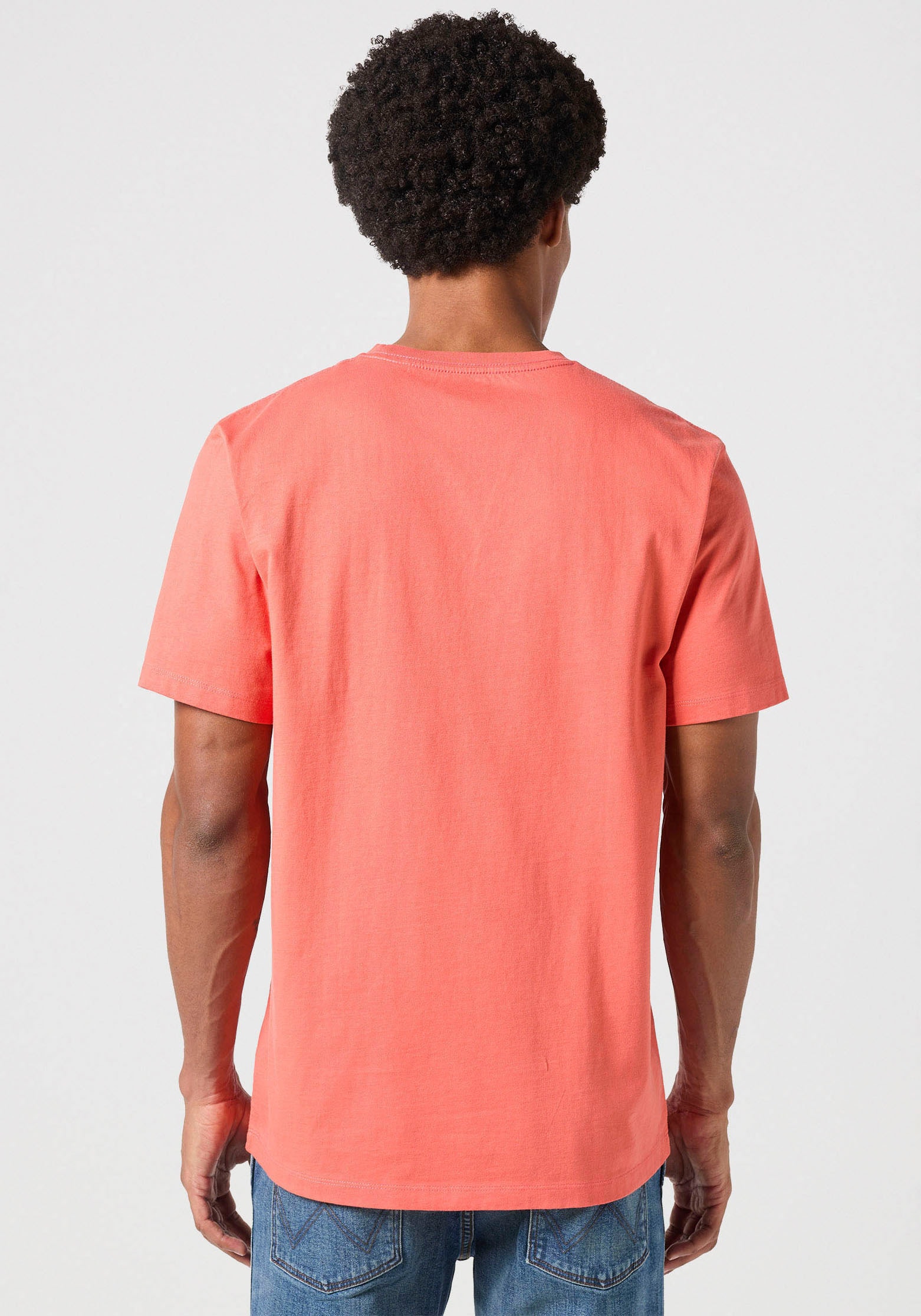 Wrangler Kurzarmshirt, mit Markenlabel auf der Brust