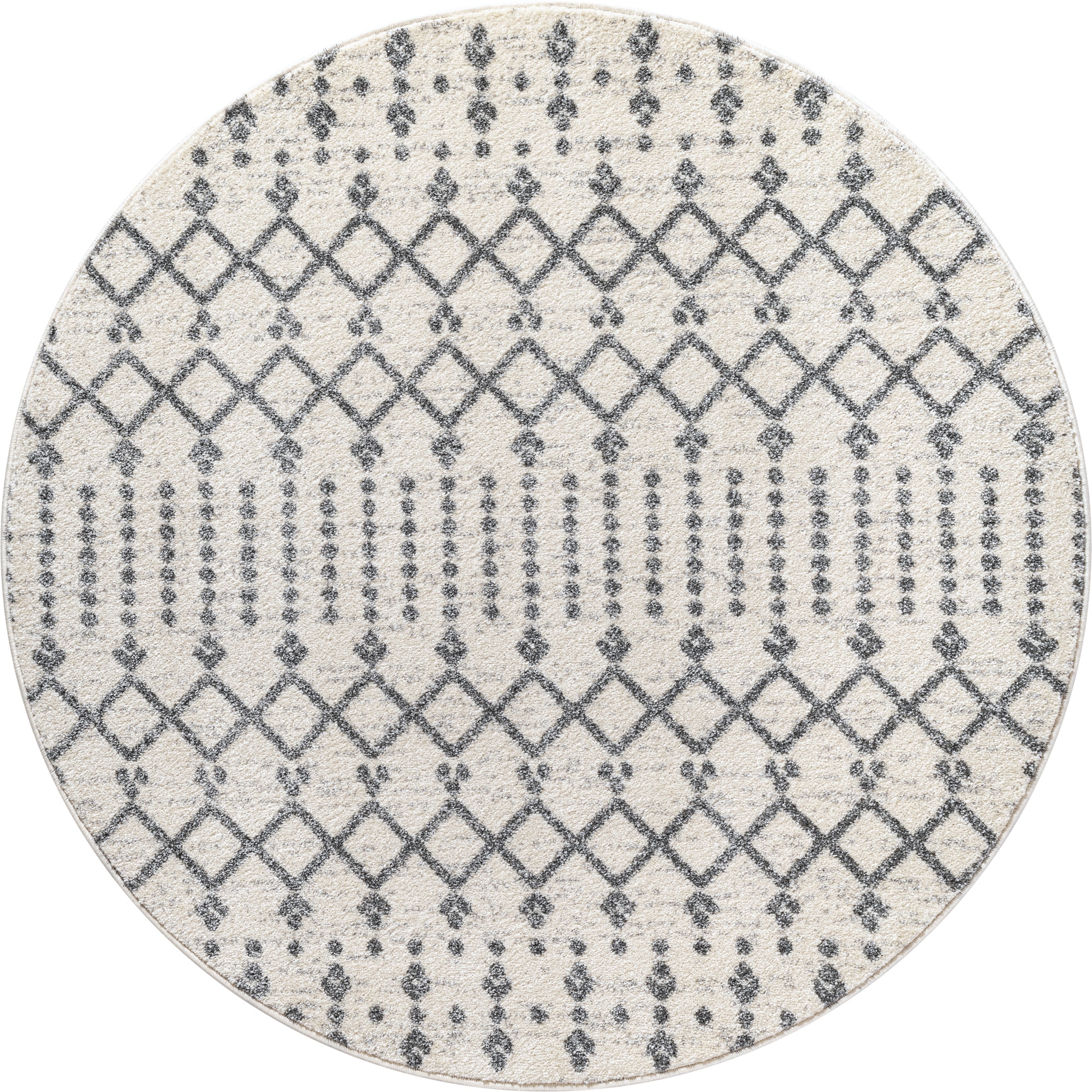 Sanat Teppich »Boho 8203« rund 10 mm Höhe Kurzflor, robust, Boho, Scandic, für Fussbodenheizung geeignet