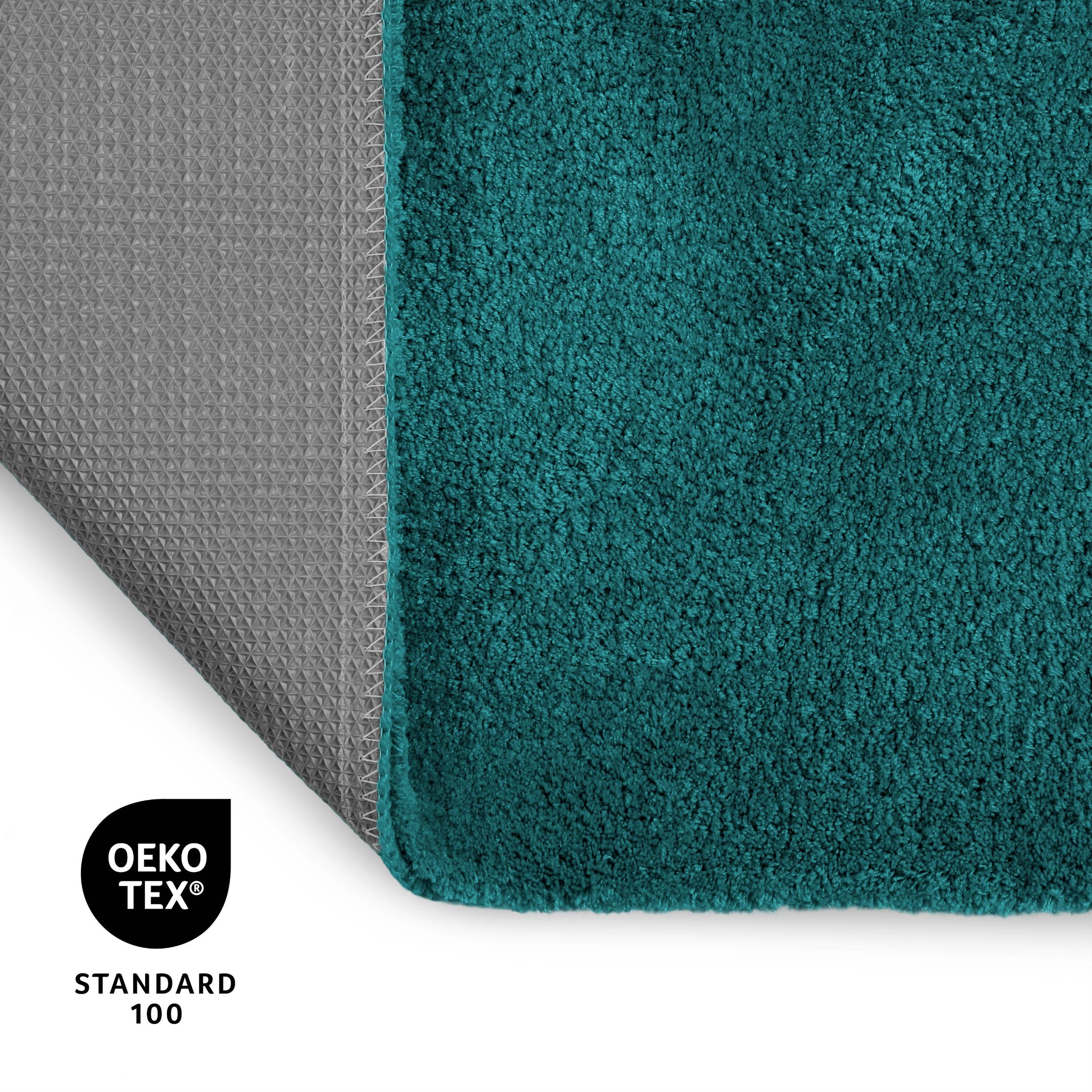 OTTO home Badematte »Neele«, rutschhemmend beschichtet, schnell trocknend, Badteppich, getuftet, modern, Uni, antirutsch, flauschig, hochflor