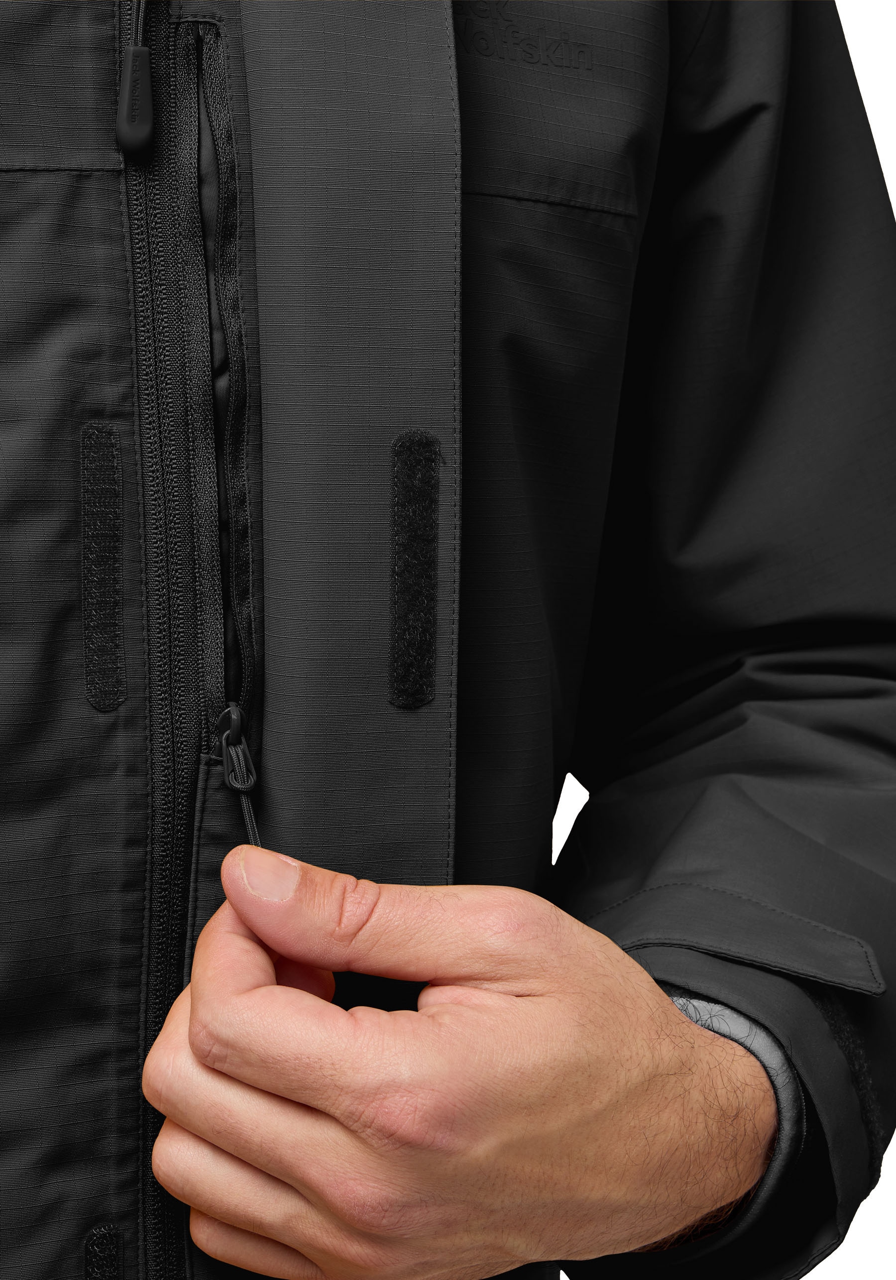 Jack Wolfskin »ALTENBERG 3IN1« mit Kapuze 3in1, wasserabweisend, Übergangsjacke