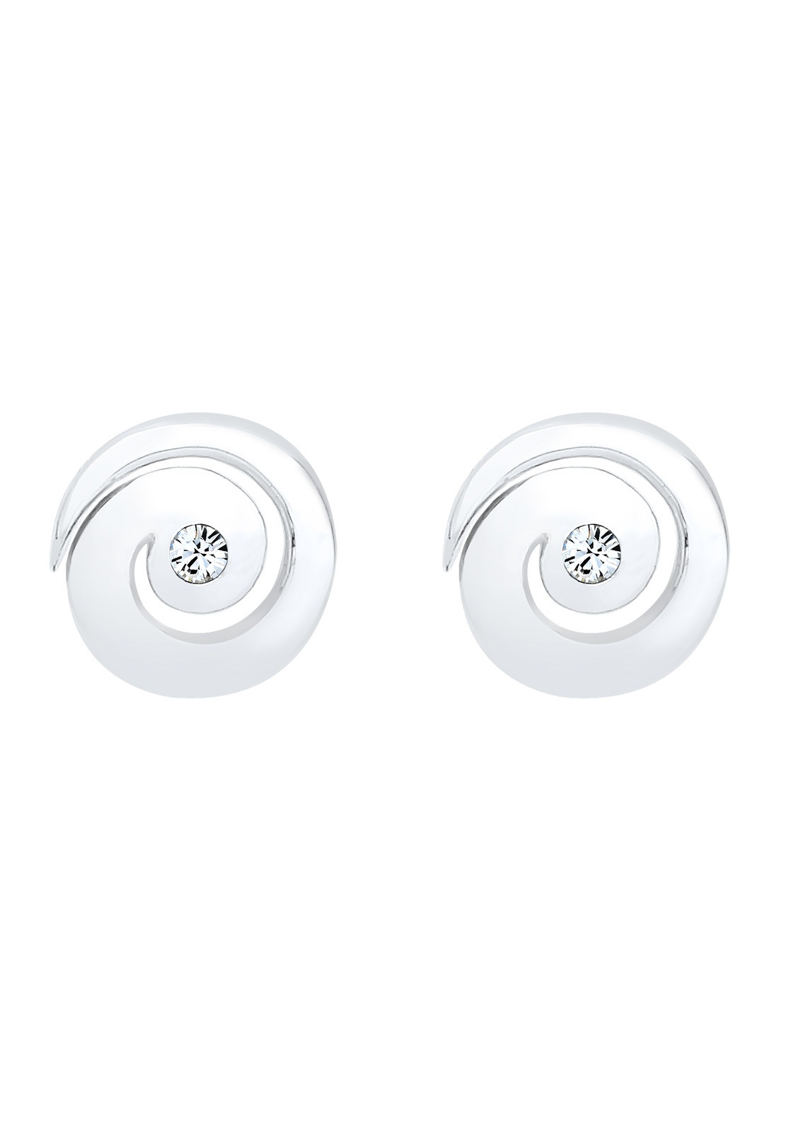 Elli Paar Ohrstecker »Ohrringe Spirale Rund Funkelnd 925 Silber, mit Kristallen von Swarovski®«