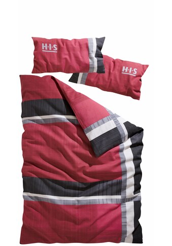 H.I.S Bettwäsche »Linus, 100% Baumwolle, Kissenbezug und Bettdeckenbezug mit... kaufen