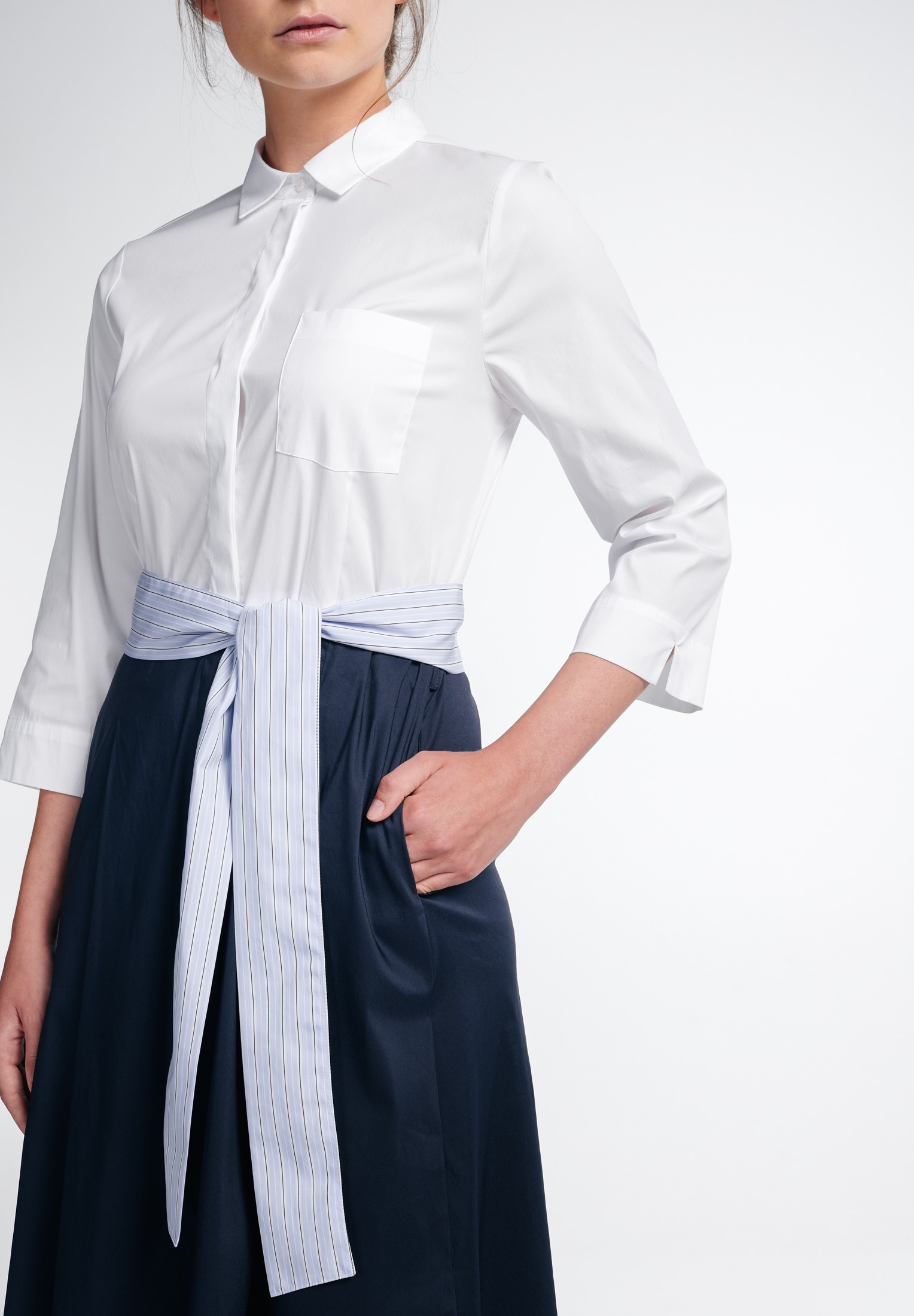 Eterna Hemdblusenkleid »REGULAR FIT«