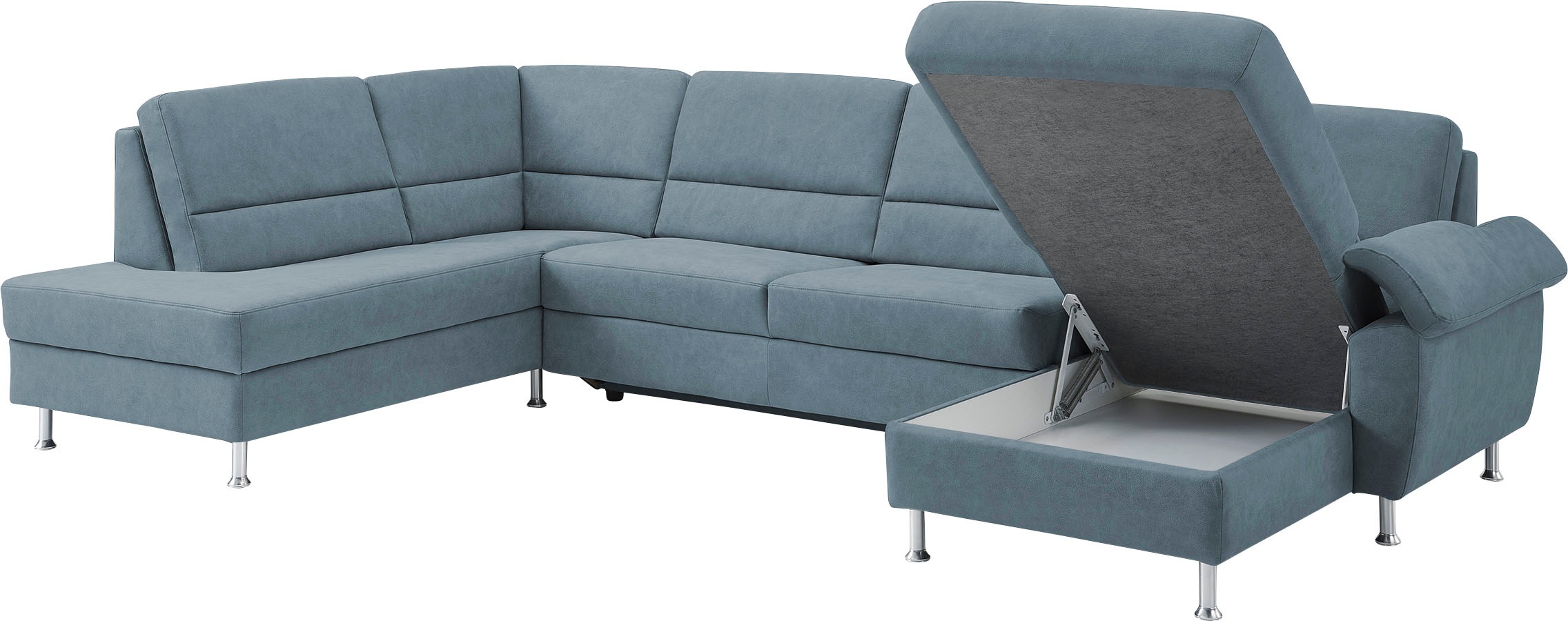 CALIZZA INTERIORS Wohnlandschaft »Onyx U-Form«, (3 St.), wahlweise mit Bettfunktion und Bettkasten