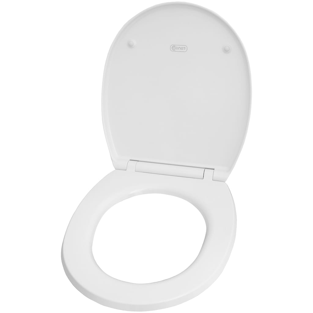 CORNAT WC-Sitz »Klassisch weißer Look - Pflegeleichter Duroplast - Quick up«