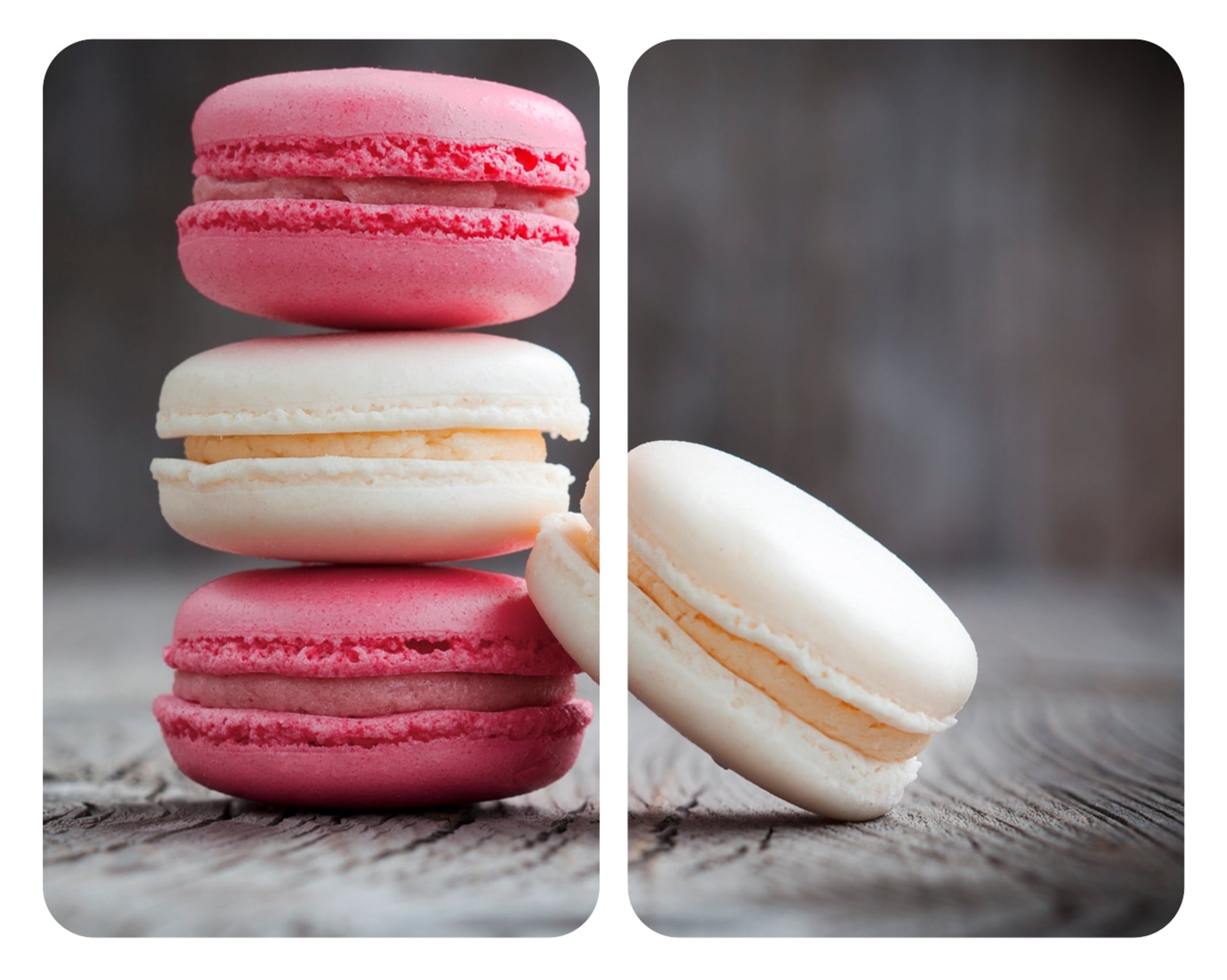 WENKO Herd-Abdeckplatte »Universal Modell Macarons«, (Set, 2 tlg.), Herdabdeckung für alle Herdarten, kratzfest, mit rutschfesten Füßen